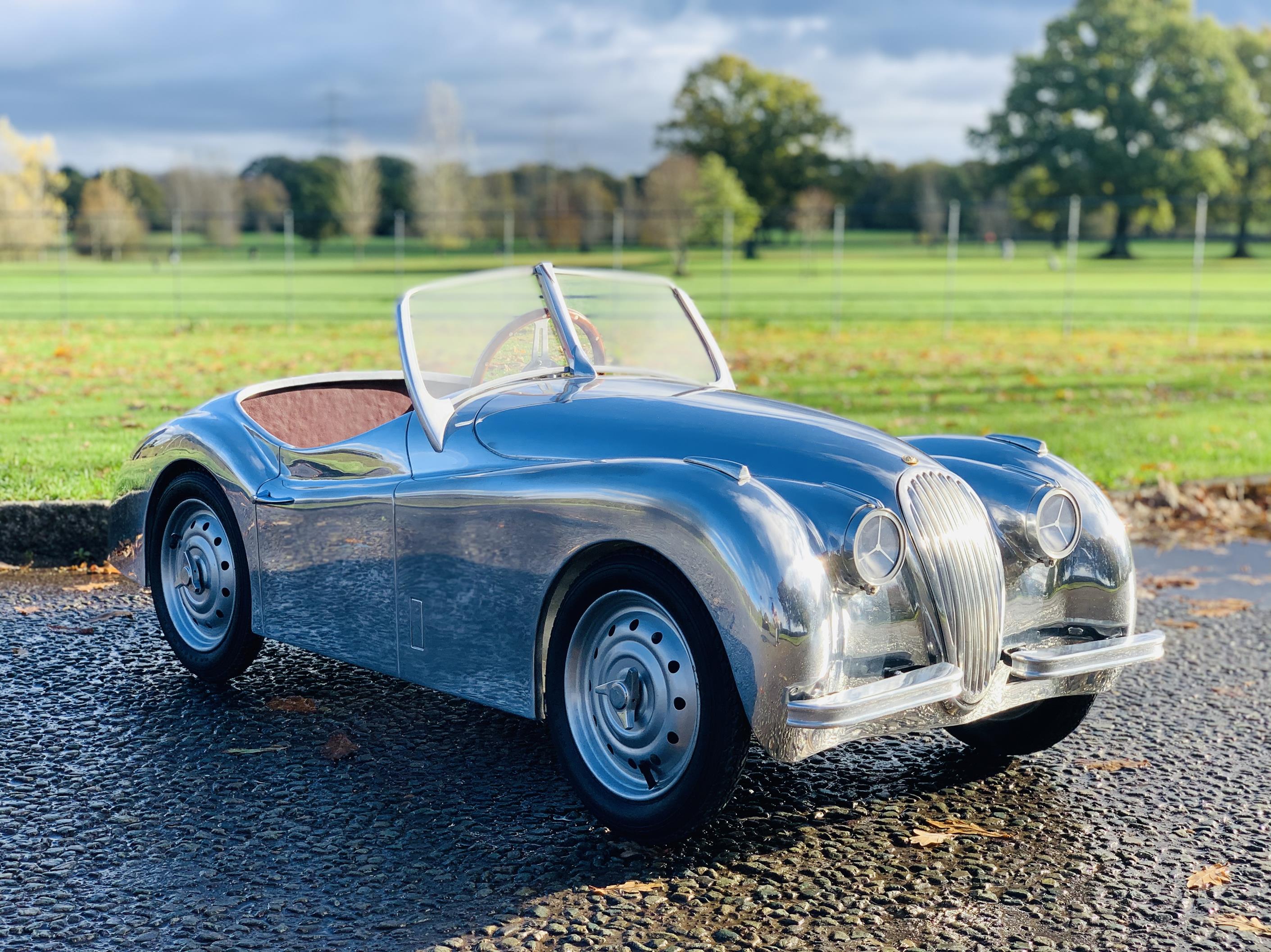 JAGUAR XK120 ALLOY ROADSTER - CHILDREN'S PEDAL CAR