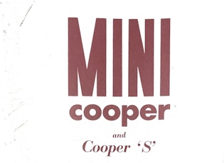 1964 AUSTIN MINI COOPER S MK1 