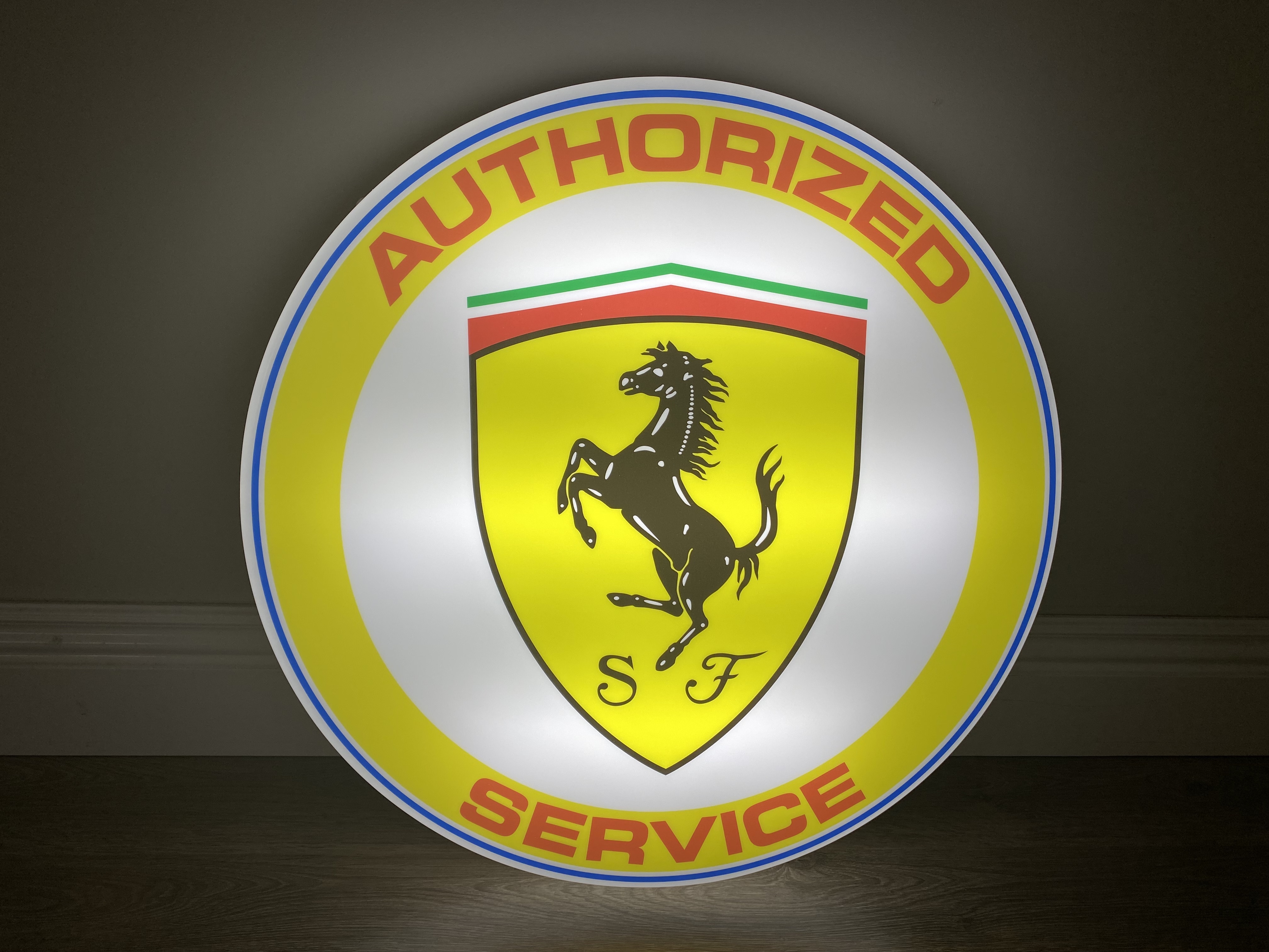 FERRARI ILLUMINATED SERVICE SIGN for sale by auction in West Midlands ...