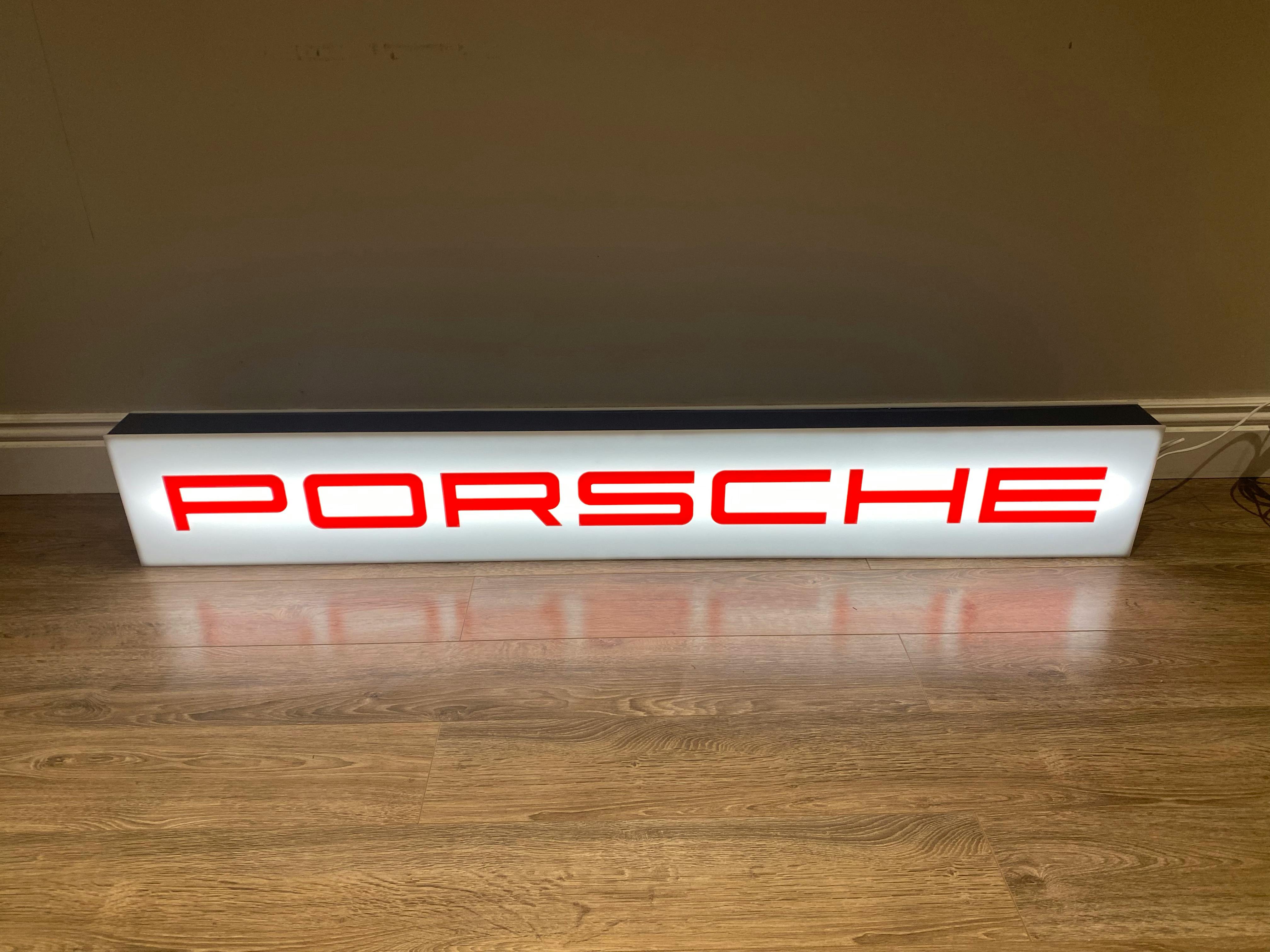 PORSCHE ILLUMINATED SIGN