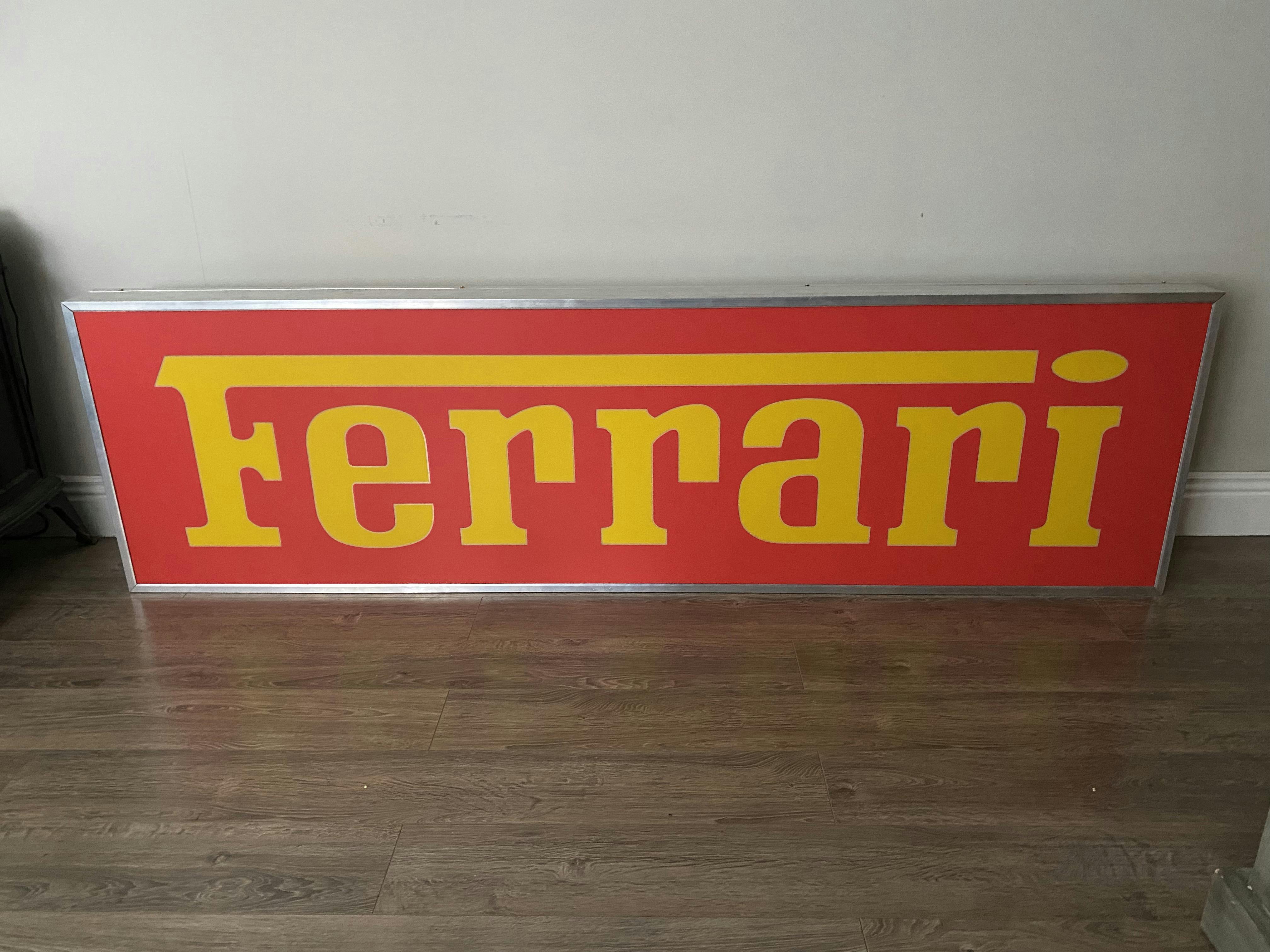 FERRARI ILLUMINATED SIGN