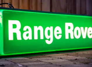 RANGE ROVER ILLUMINATED SIGN