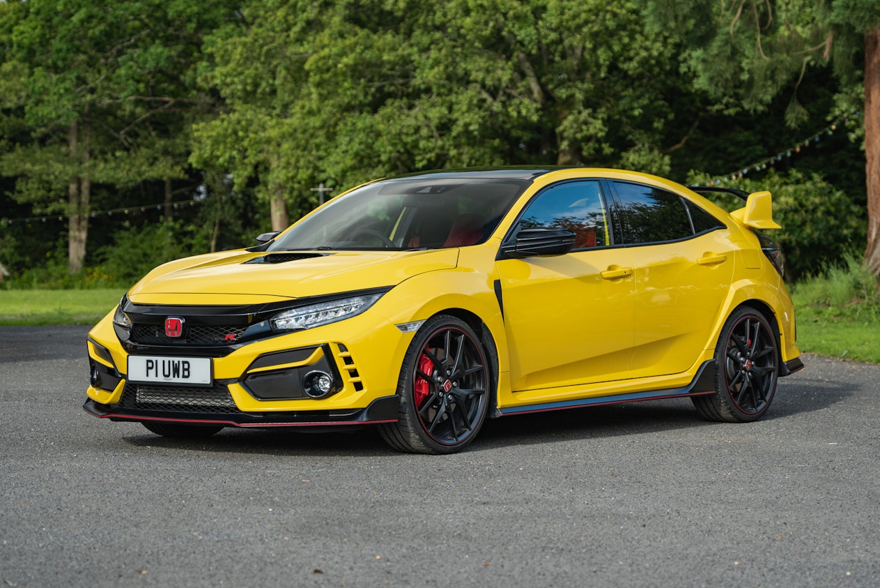 Yellow Civic Type R