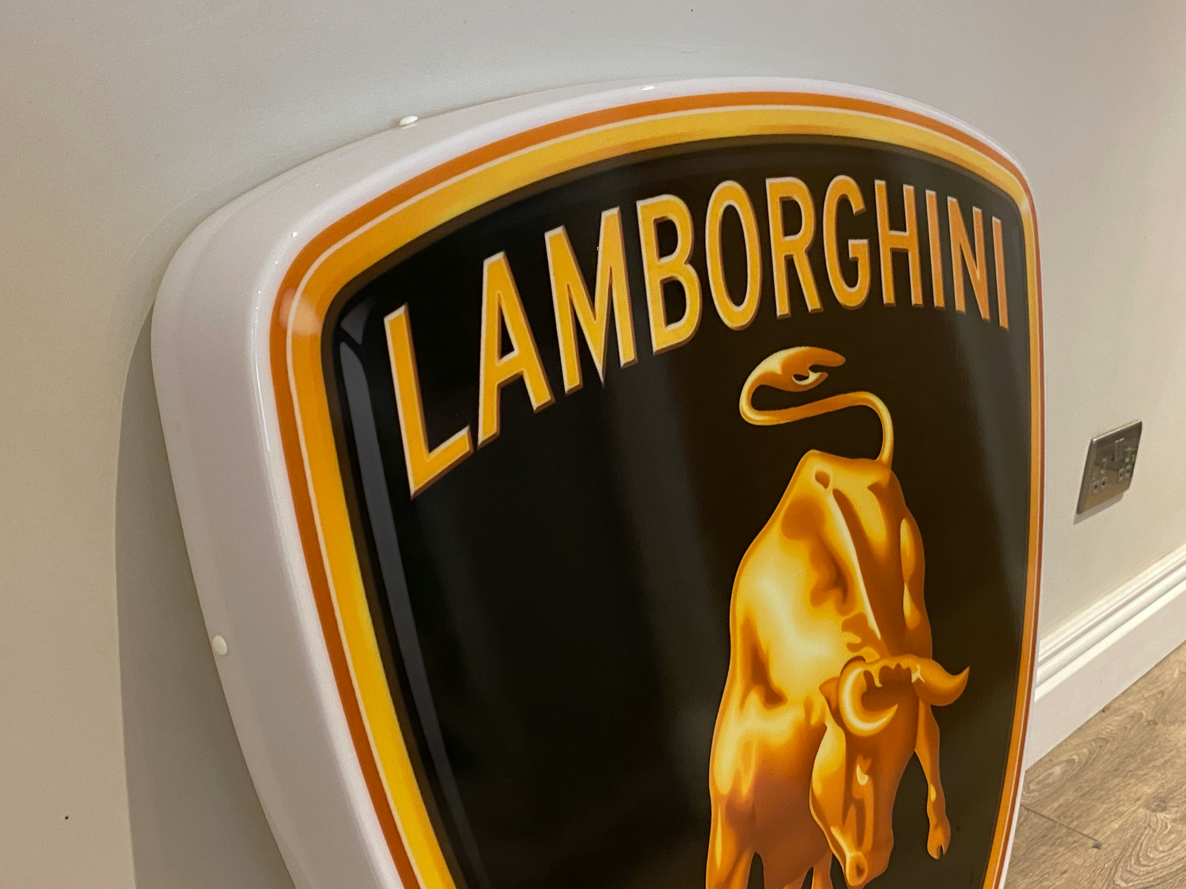 LAMBORGHINI LOGO ILLUMINATED SIGN