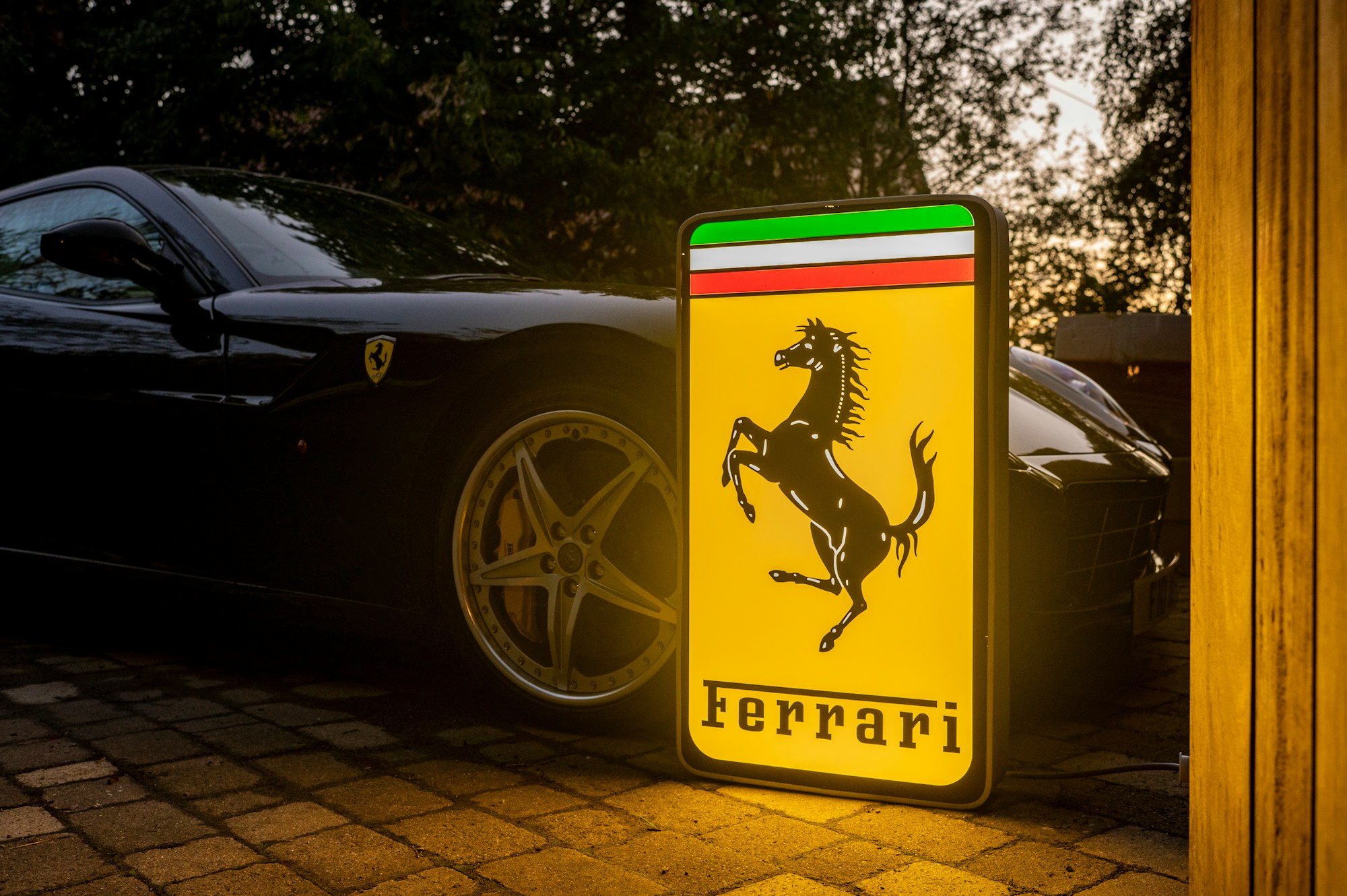 FERRARI ILLUMINATED SIGN for sale by auction in Corsham, Wiltshire