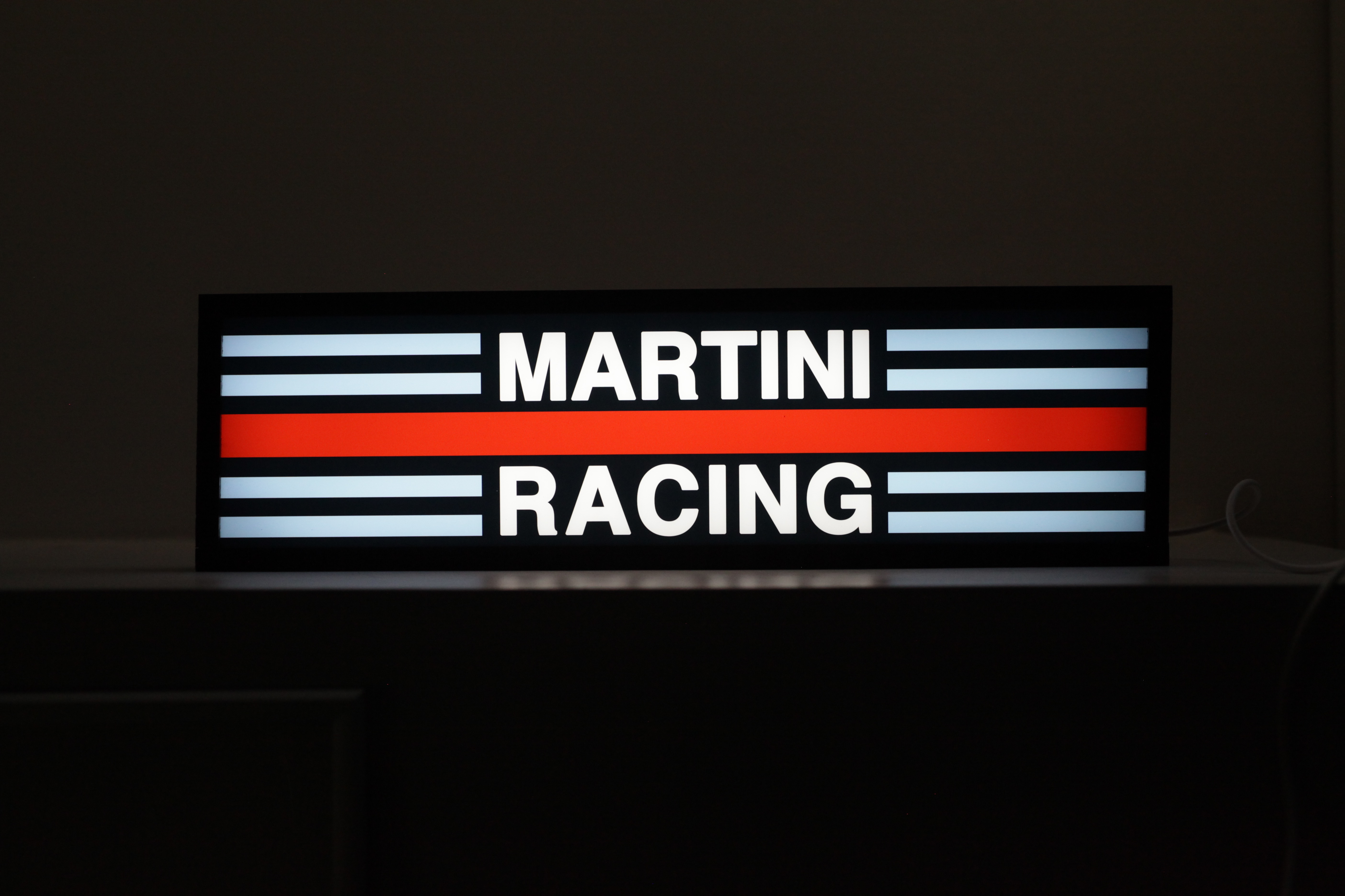 MARTINI RACING ILLUMINATED SIGN for sale by auction in Florence, Italy