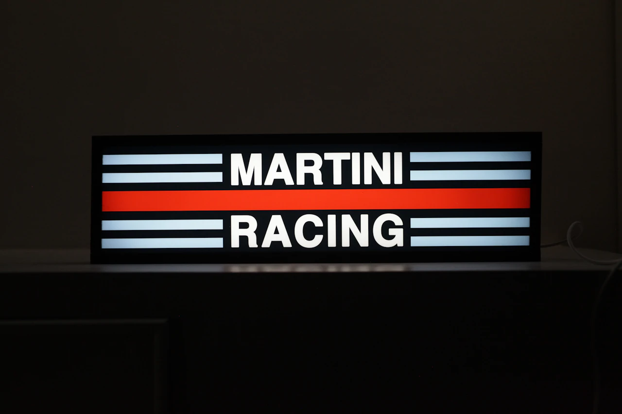 MARTINI RACING ILLUMINATED SIGN for sale by auction in Florence, Italy