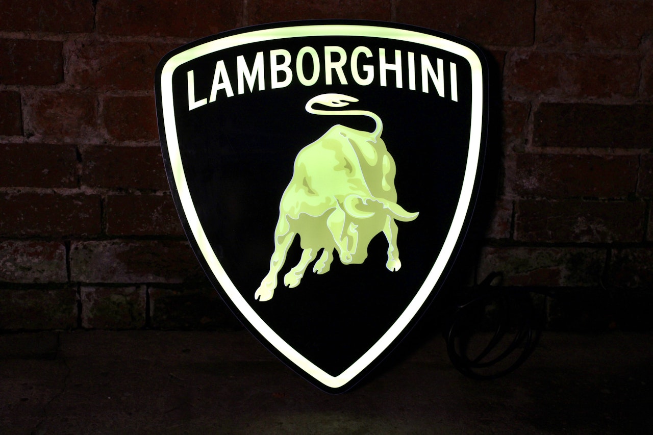 LAMBORGHINI ILLUMINATED DEALERSHIP SIGN