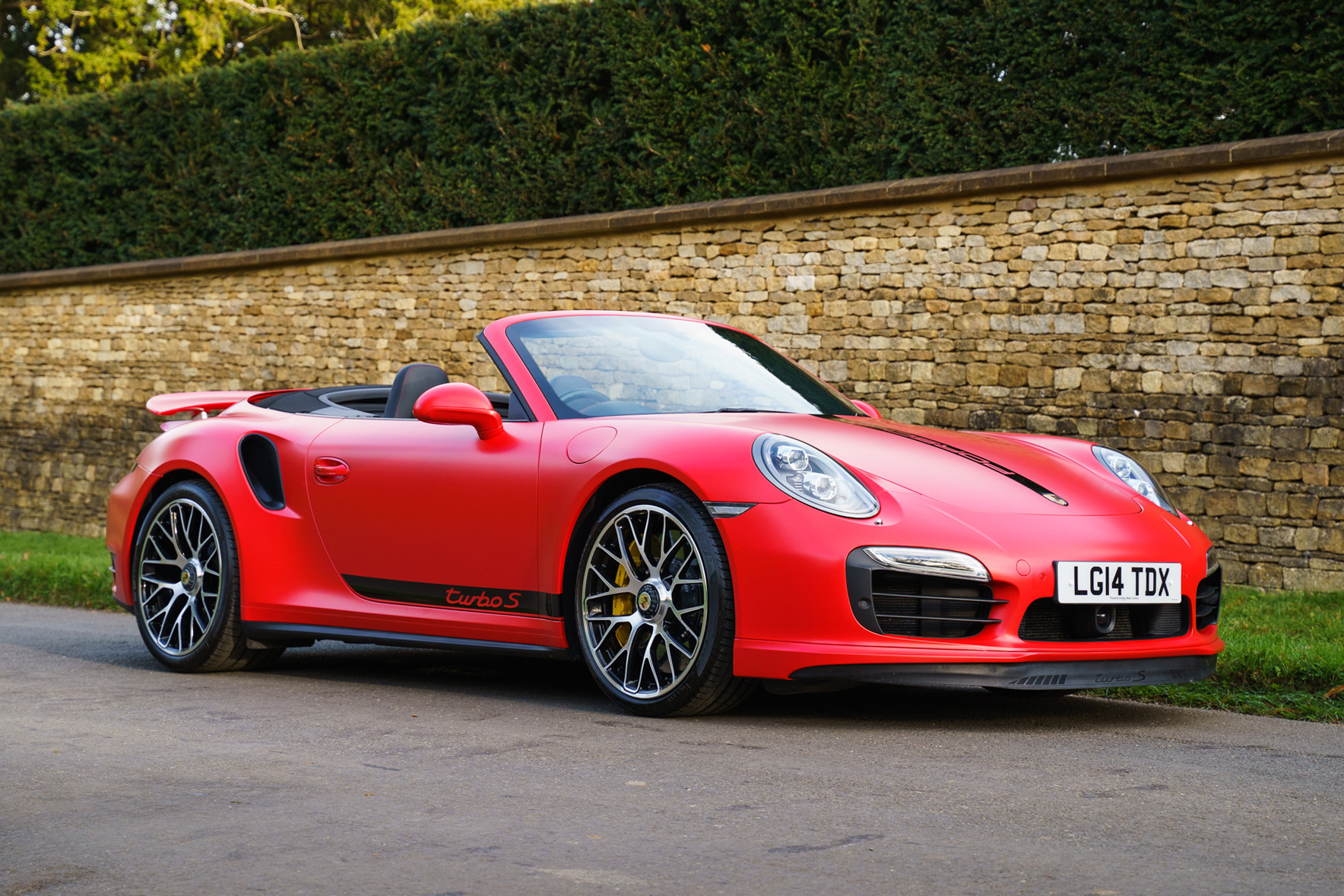 2014 PORSCHE 911 (991) TURBO S CABRIOLET - 1,852 MILES