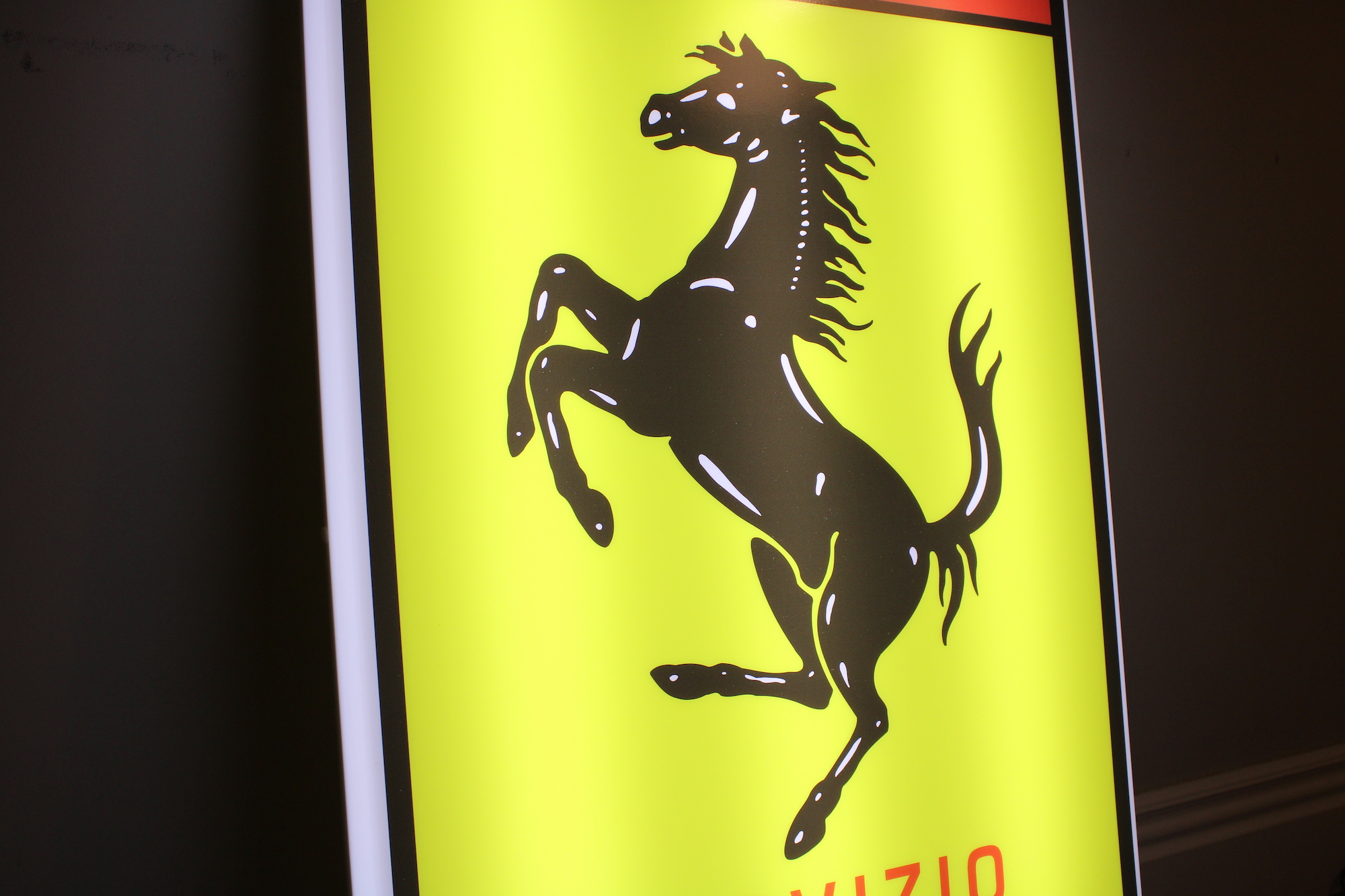 Póster para pared con el logotipo de Ferrari de Italia vintage 