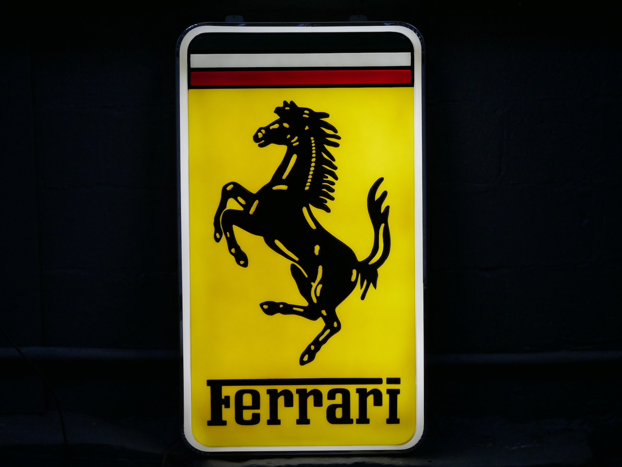 FERRARI ILLUMINATED DEALERSHIP SIGN