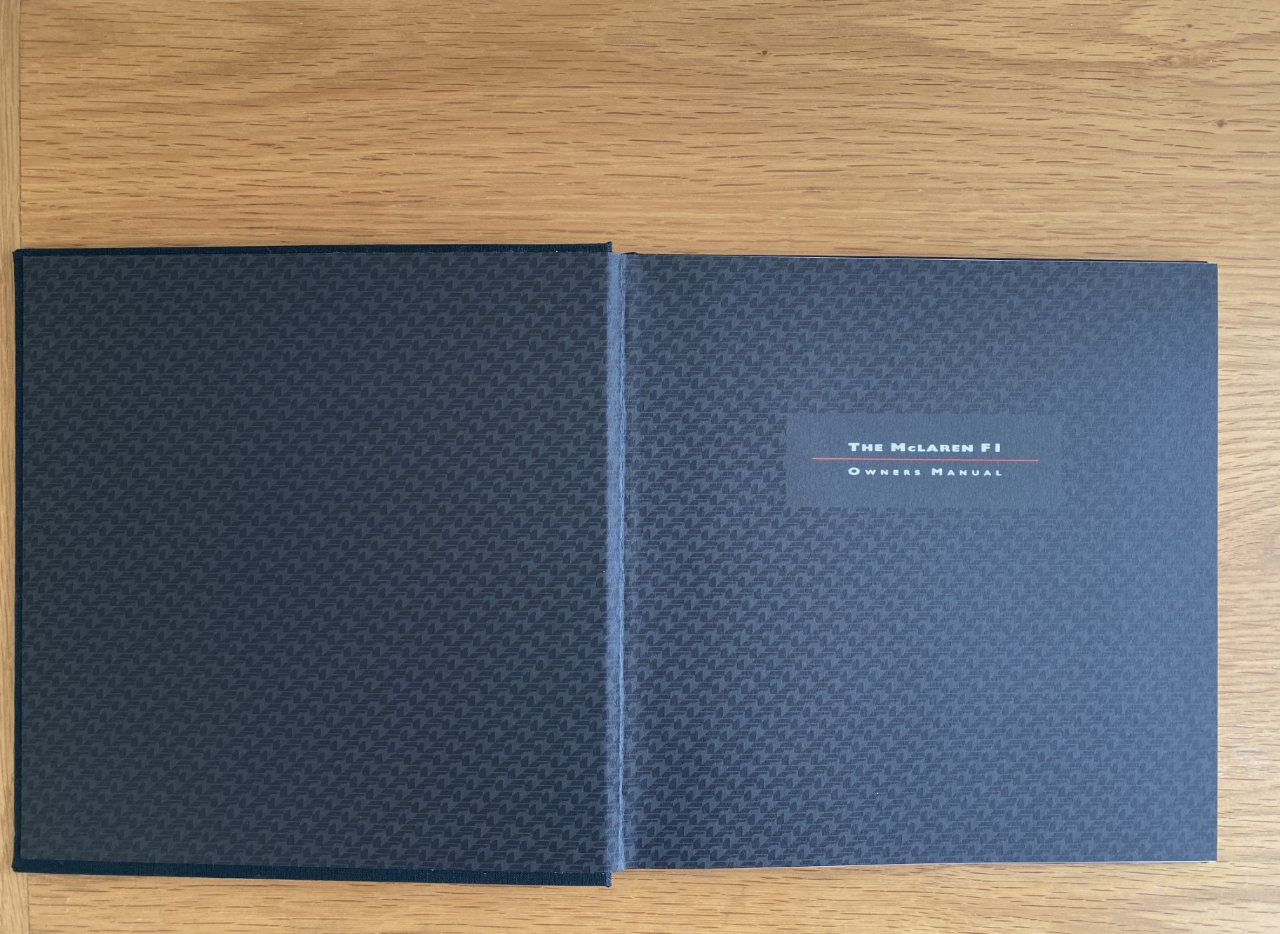MCLAREN F1 OWNERS MANUAL For Sale by Auction in Auckland, New