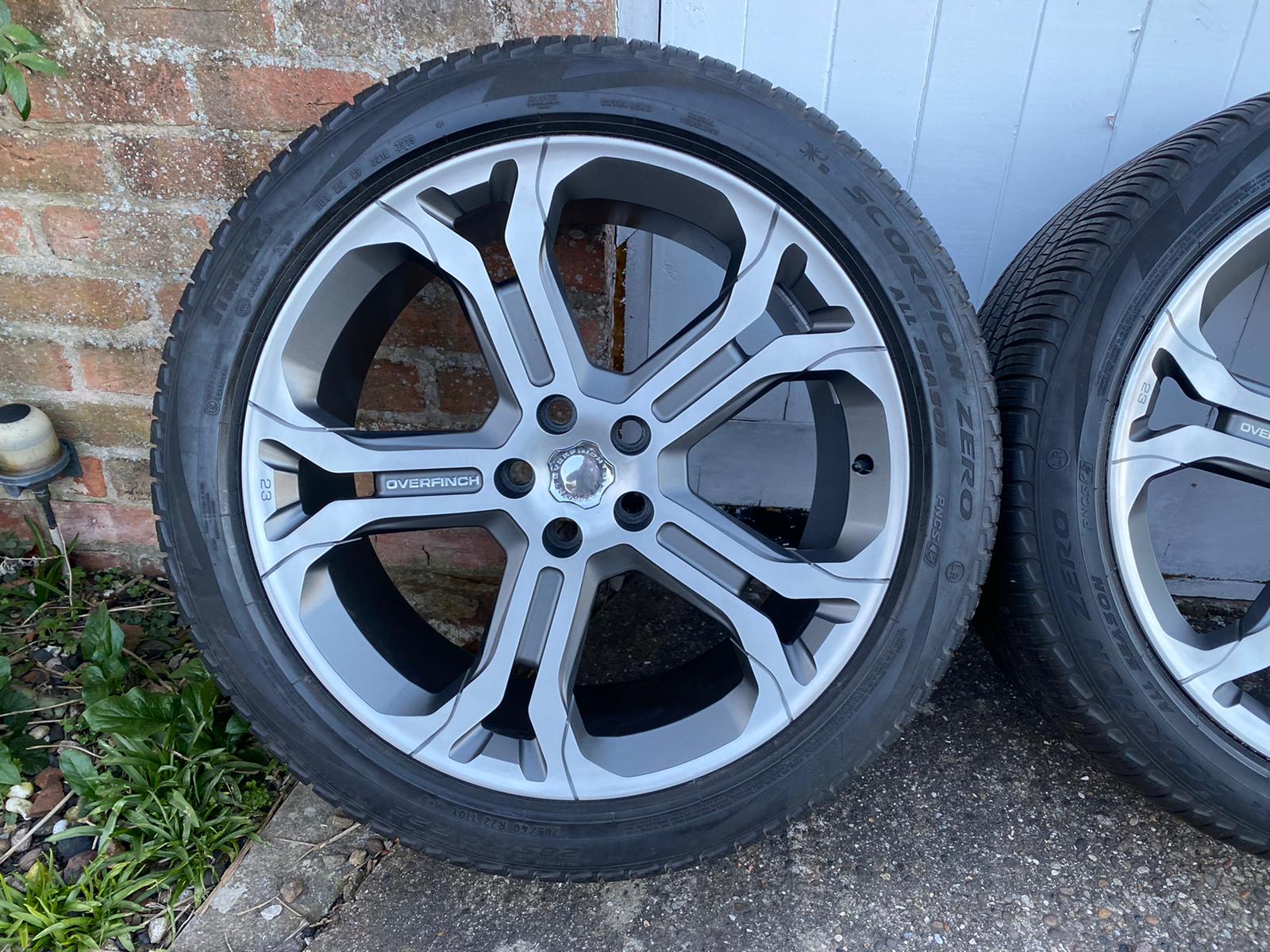 SET OF OVERFINCH LIMITED EDITION TITAN WHEELS AND TYRES For Sale