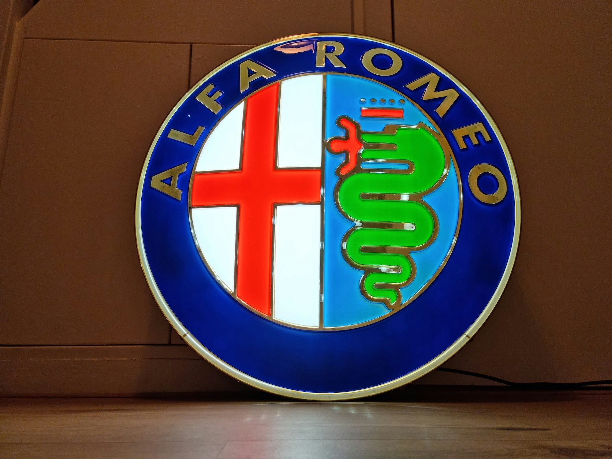 ALFA ROMEO ILLUMINATED SIGN for sale by auction in Smallingerland,  Netherlands