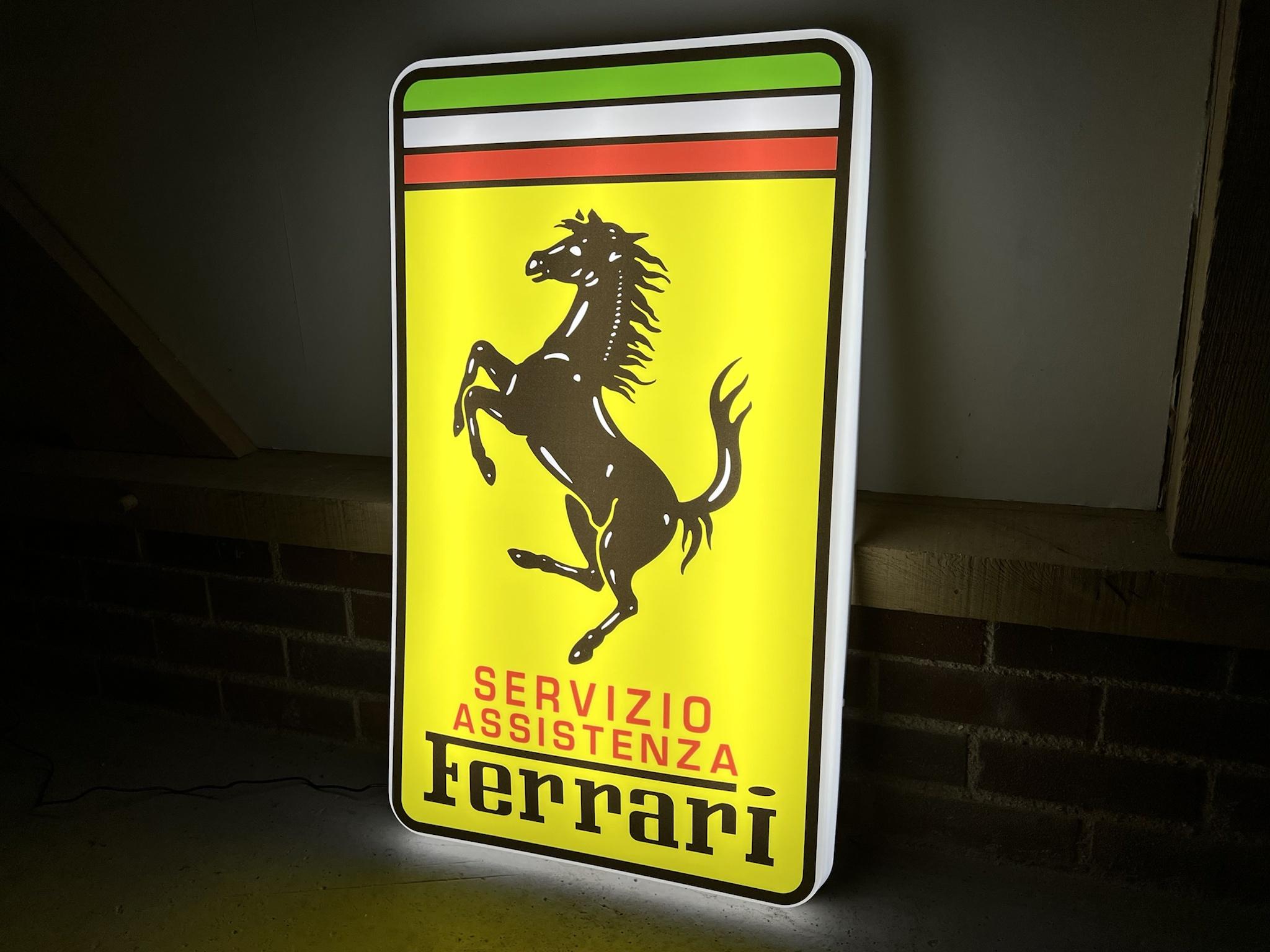 FERRARI SERVIZIO ASSISTENZA ILLUMINATED SIGN