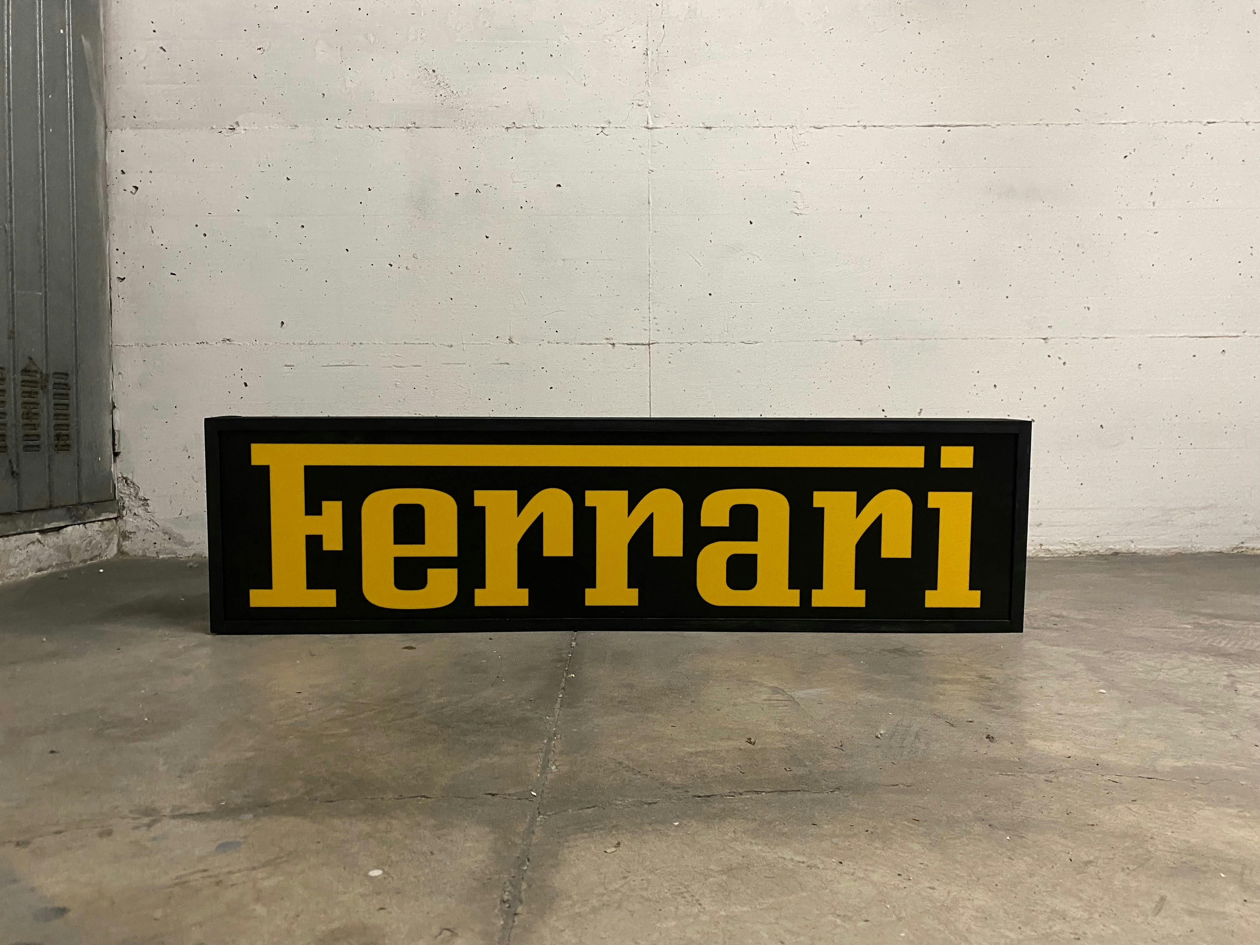 FERRARI ILLUMINATED SIGN for sale by auction in San Miniato, Italy