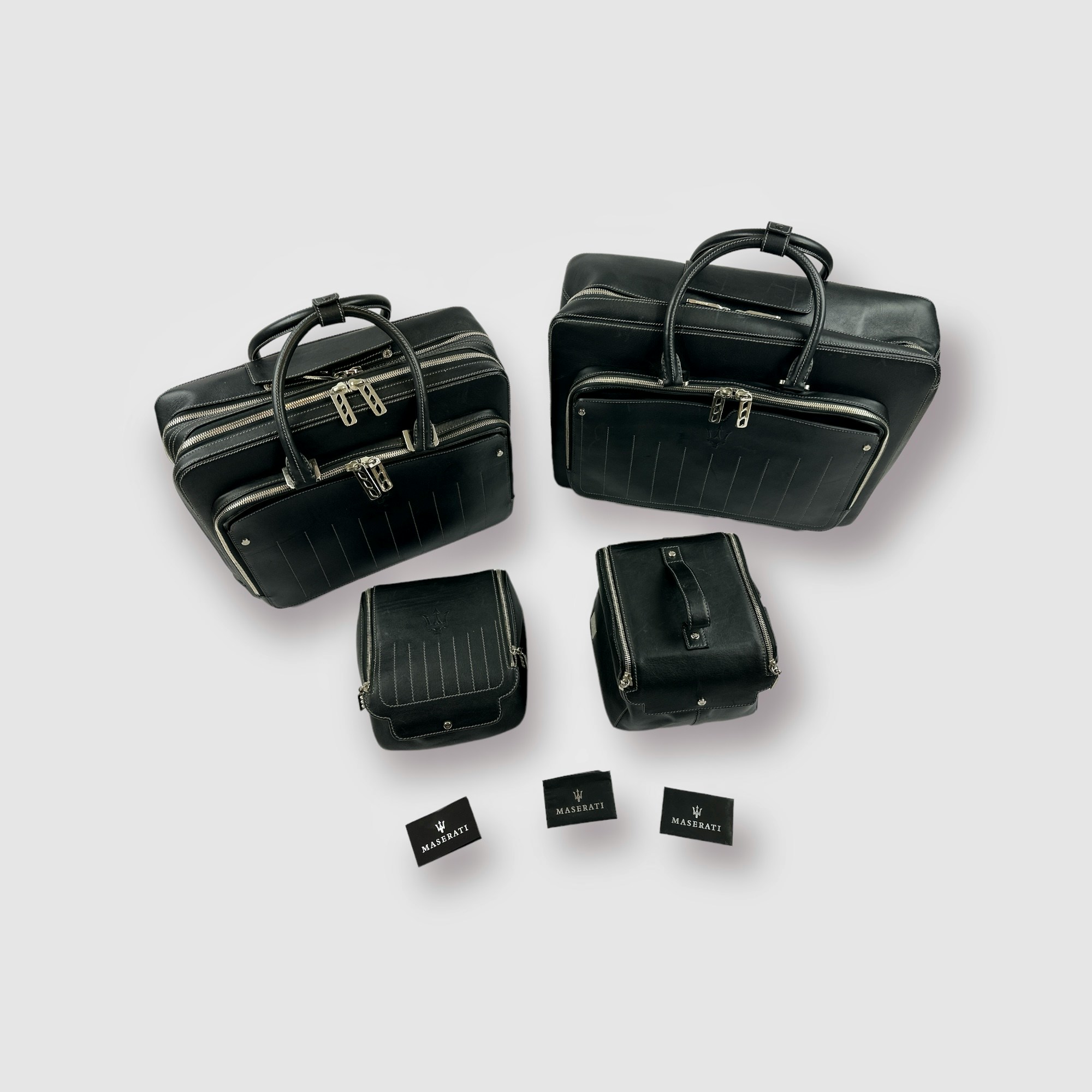 Granturismo small leather Trolley, black leather/blue trims – US - Maserati  Store