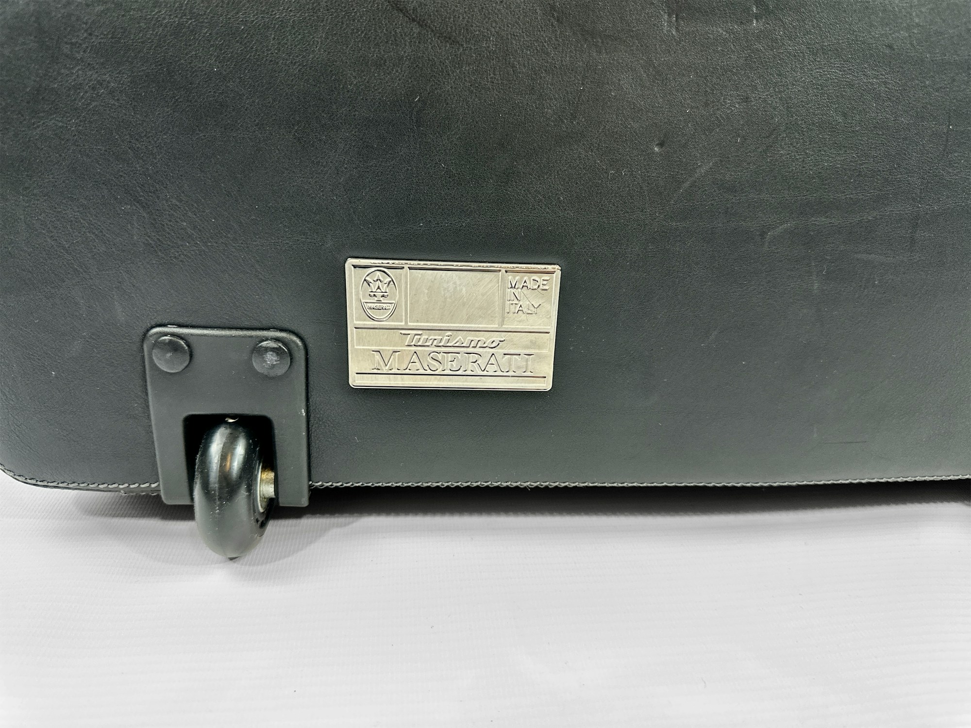 Granturismo small leather Trolley, black leather/blue trims – US - Maserati  Store