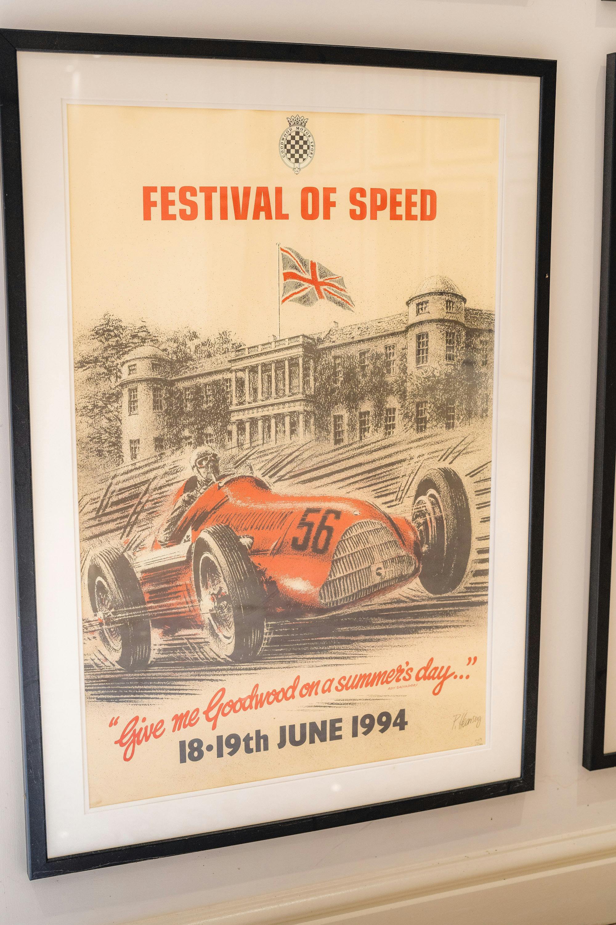 GOODWOOD FESTIVAL OF SPEED POSTERS COMPLETE SET 19932022 for sale by