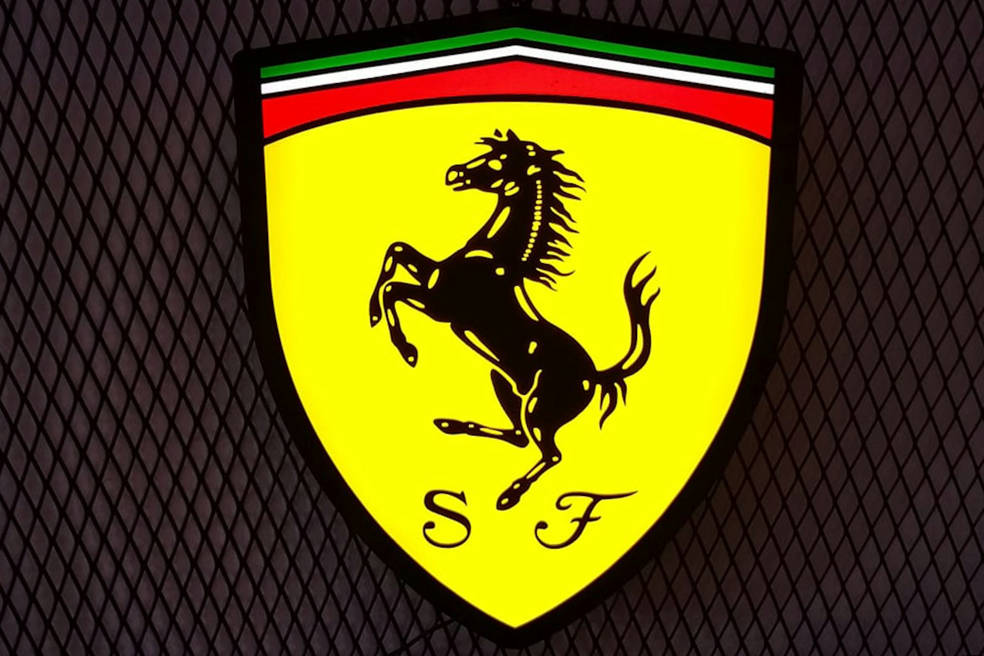 FERRARI ILLUMINATED SHIELD SIGN for sale by auction in Istanbul