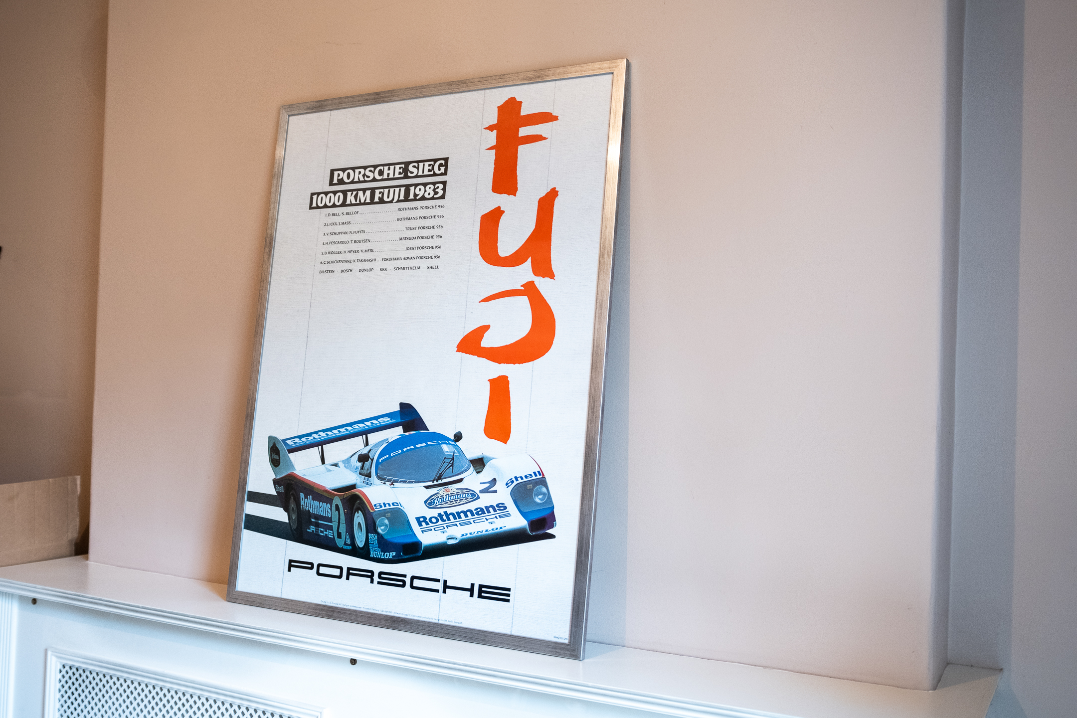 COLLECTION OF 10 ORIGINAL PORSCHE RACING POSTERS - EX JOHN FITZPATRICK
