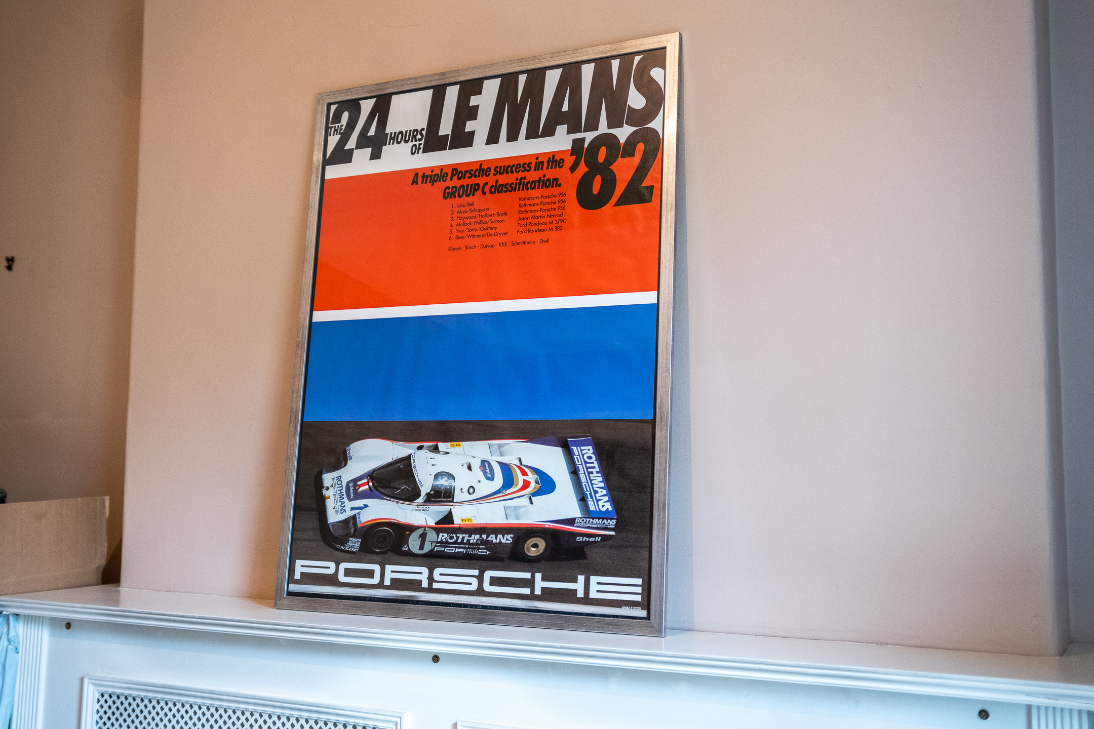 COLLECTION OF 10 ORIGINAL PORSCHE RACING POSTERS - EX JOHN FITZPATRICK
