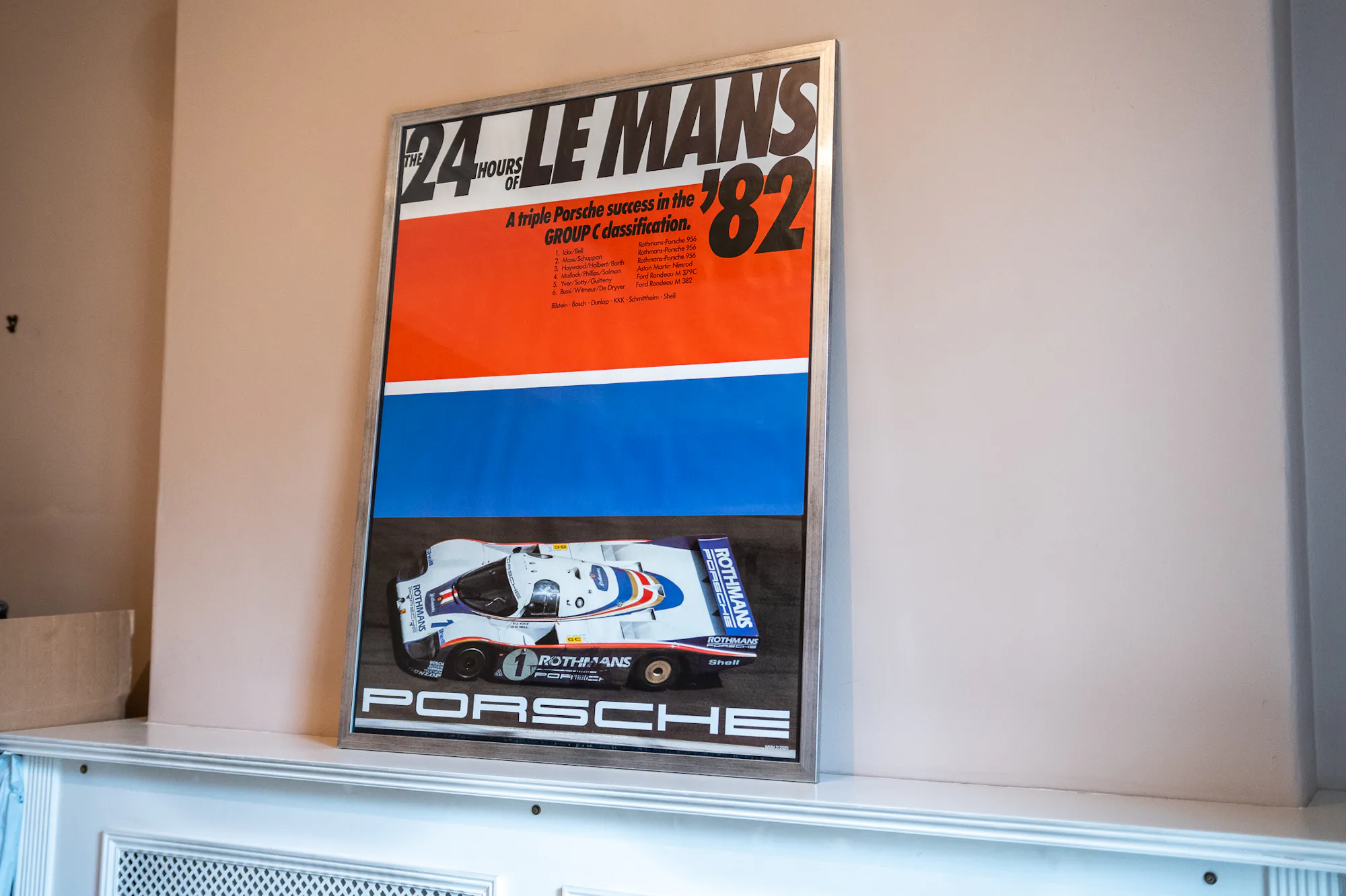 COLLECTION OF 10 ORIGINAL PORSCHE RACING POSTERS - EX JOHN FITZPATRICK