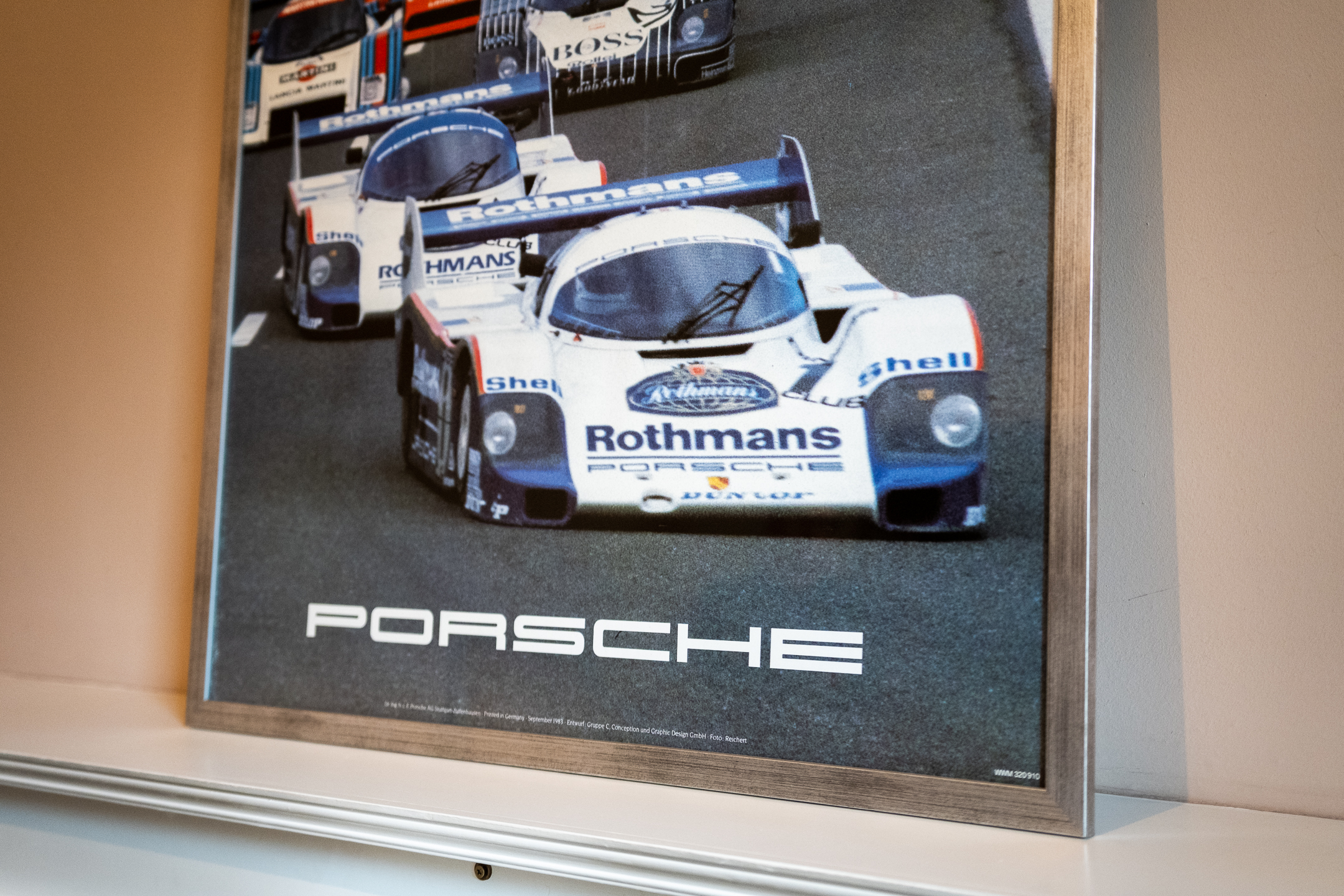 COLLECTION OF 10 ORIGINAL PORSCHE RACING POSTERS - EX JOHN FITZPATRICK