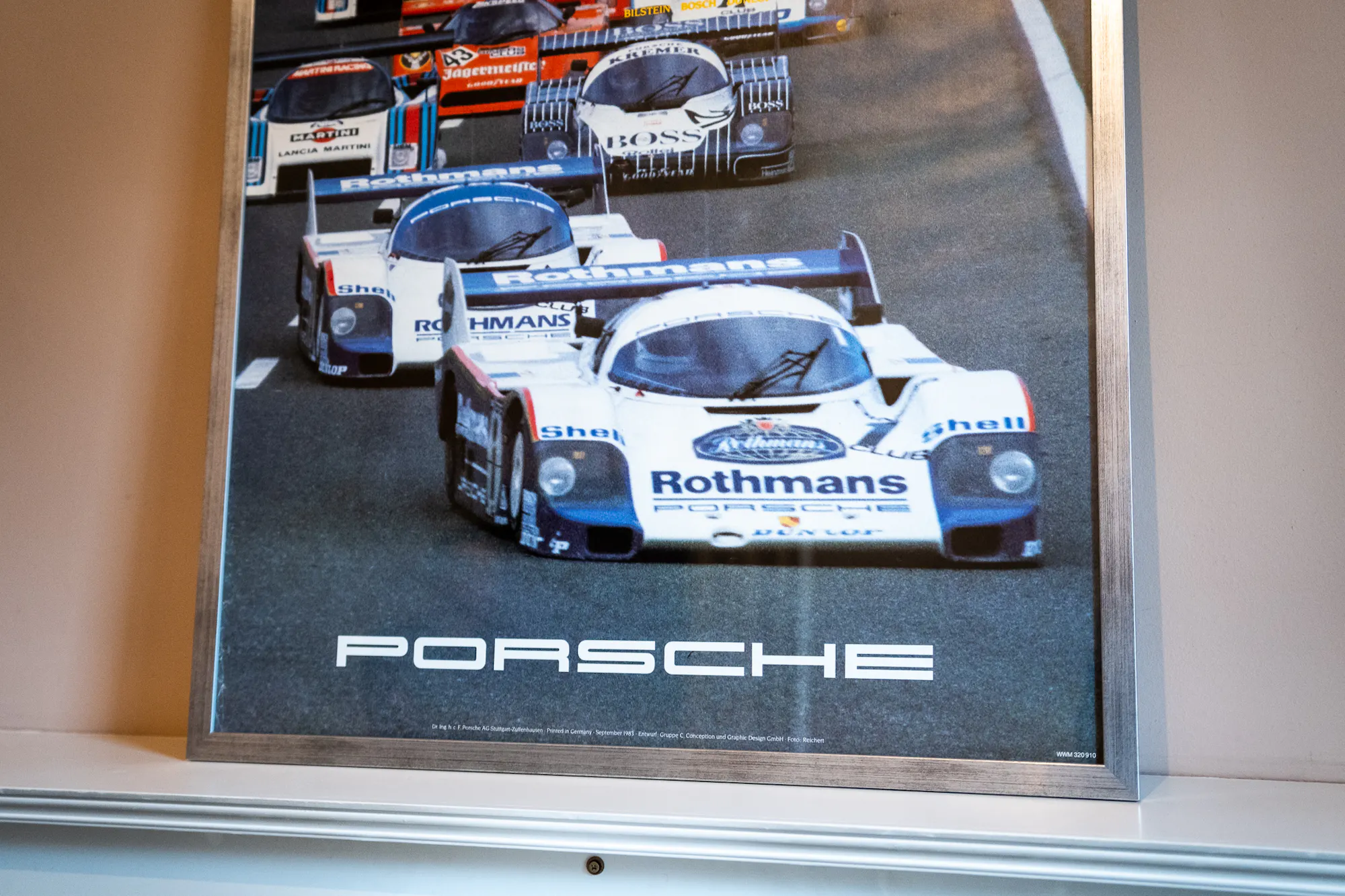 COLLECTION OF 10 ORIGINAL PORSCHE RACING POSTERS - EX JOHN FITZPATRICK