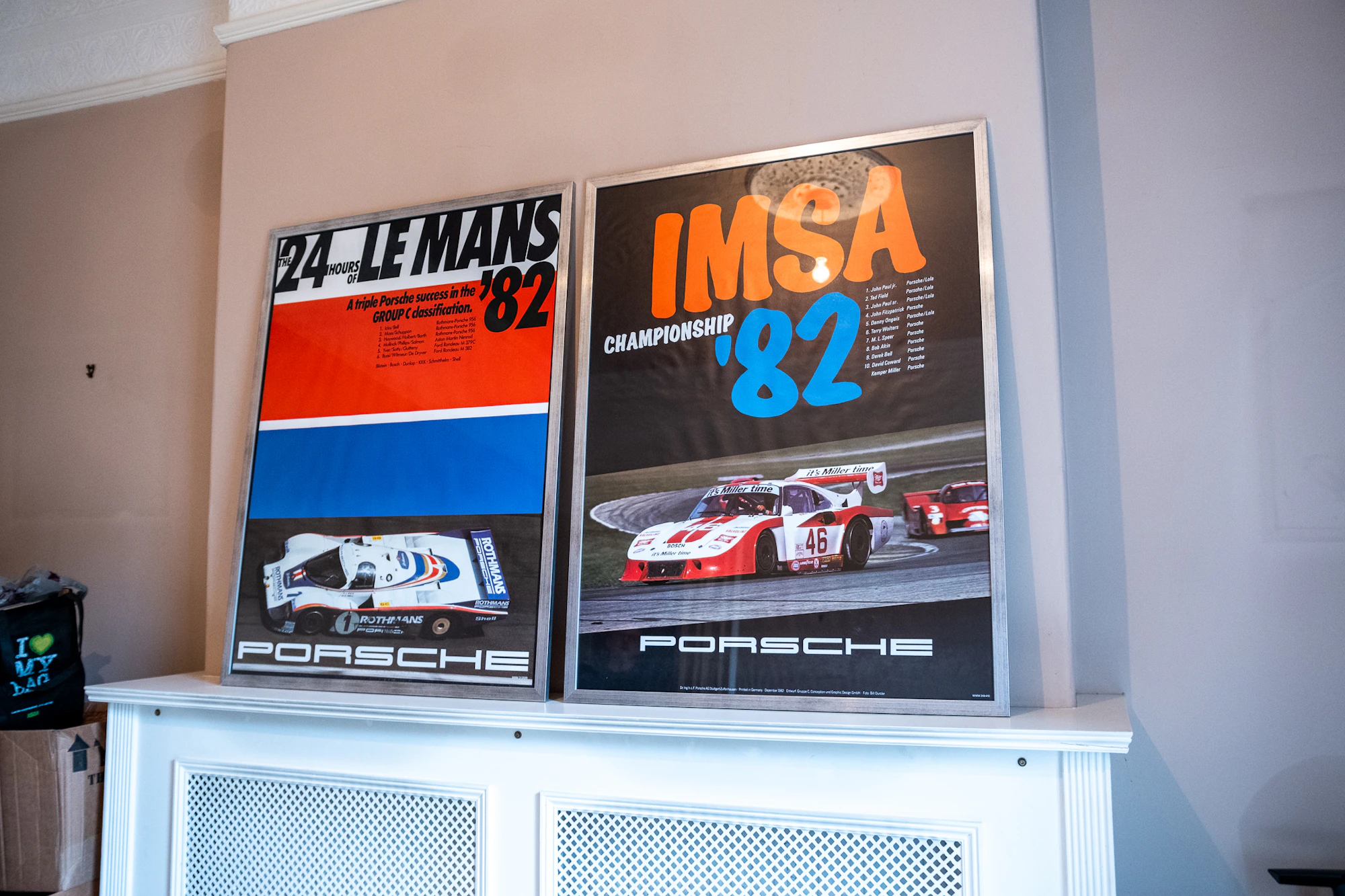 COLLECTION OF 10 ORIGINAL PORSCHE RACING POSTERS - EX JOHN FITZPATRICK