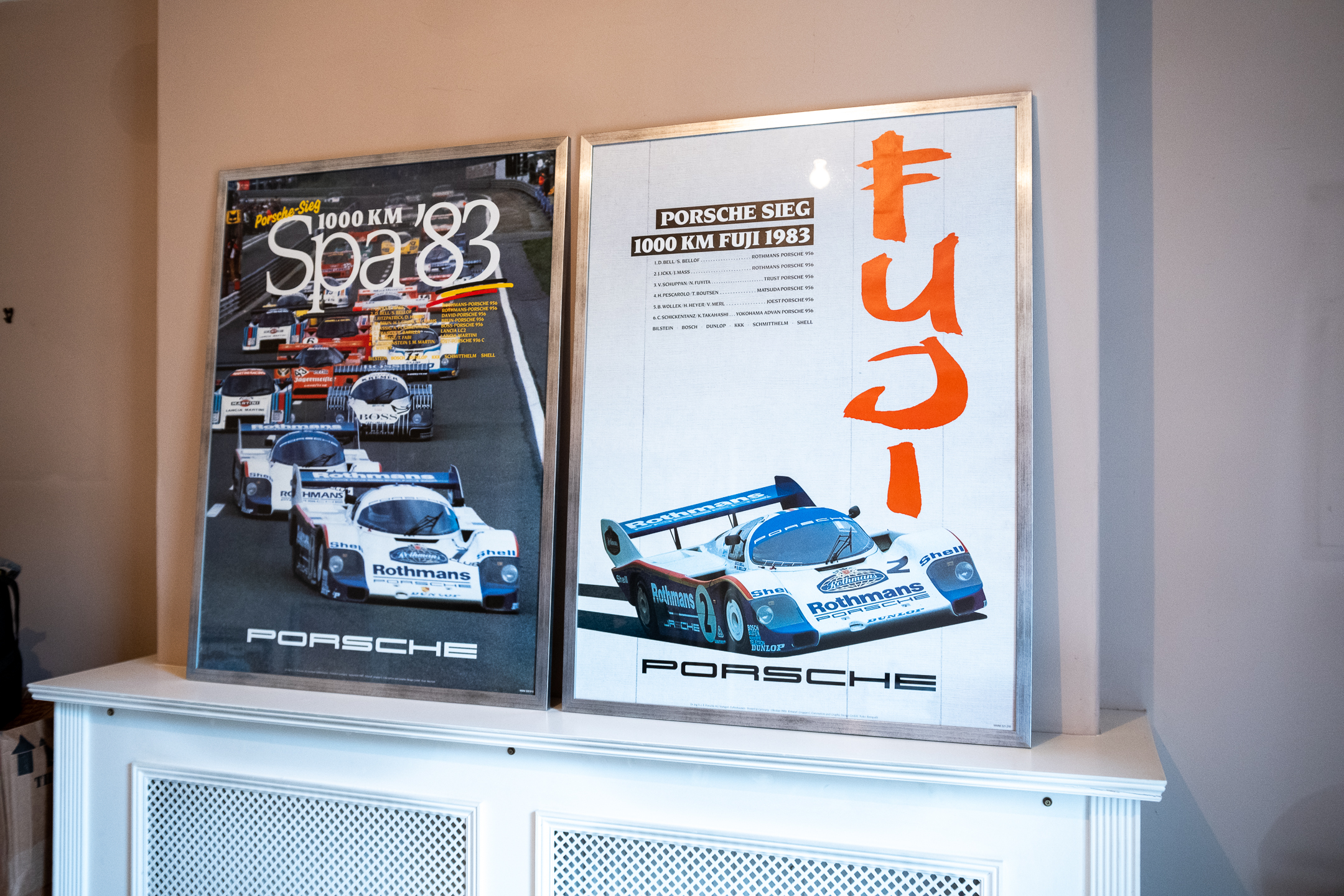 COLLECTION OF 10 ORIGINAL PORSCHE RACING POSTERS - EX JOHN FITZPATRICK