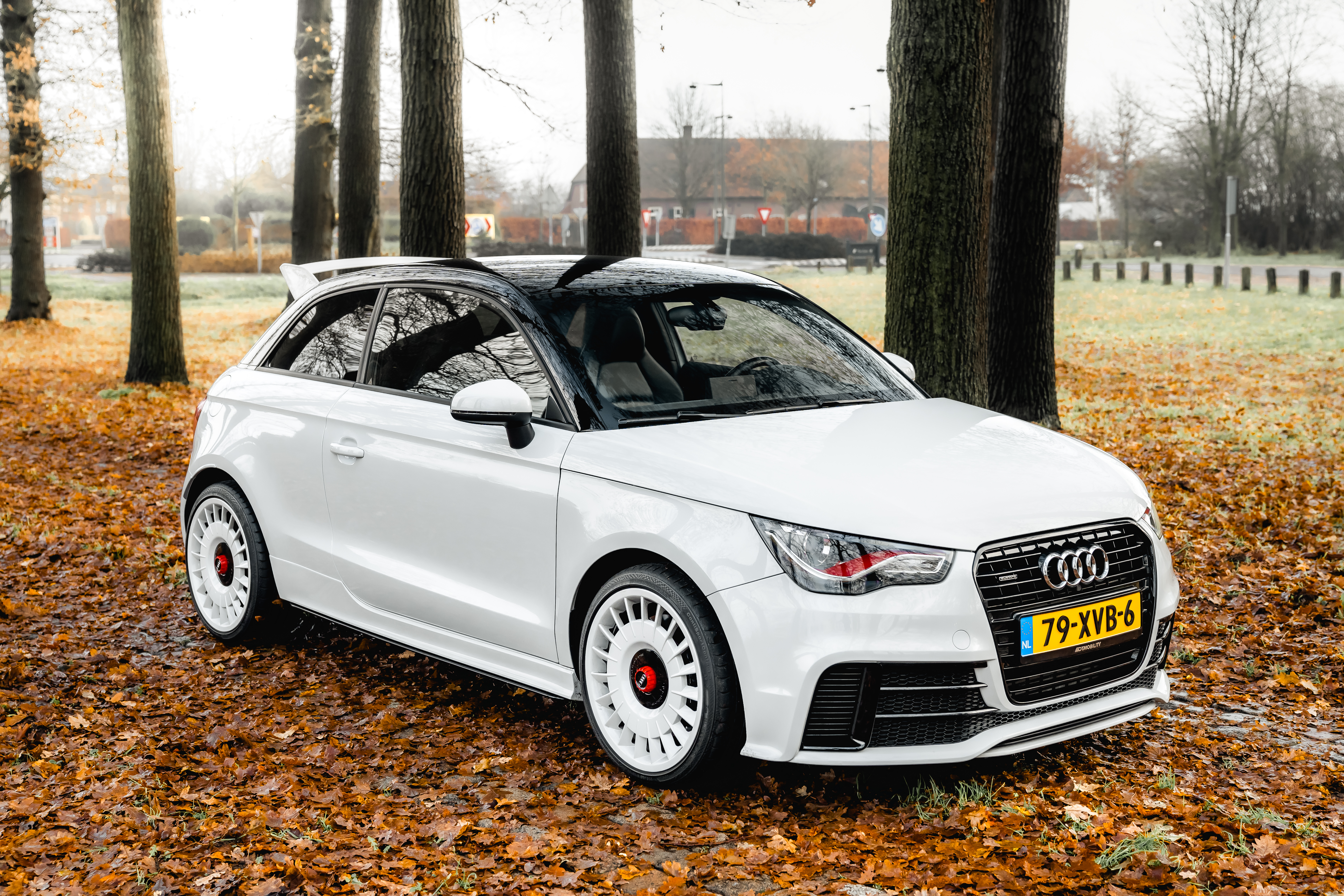 AutoDress® 2 Strisce Laterali Adesive Per Audi A1 Quattro – Nero Opaco 111M