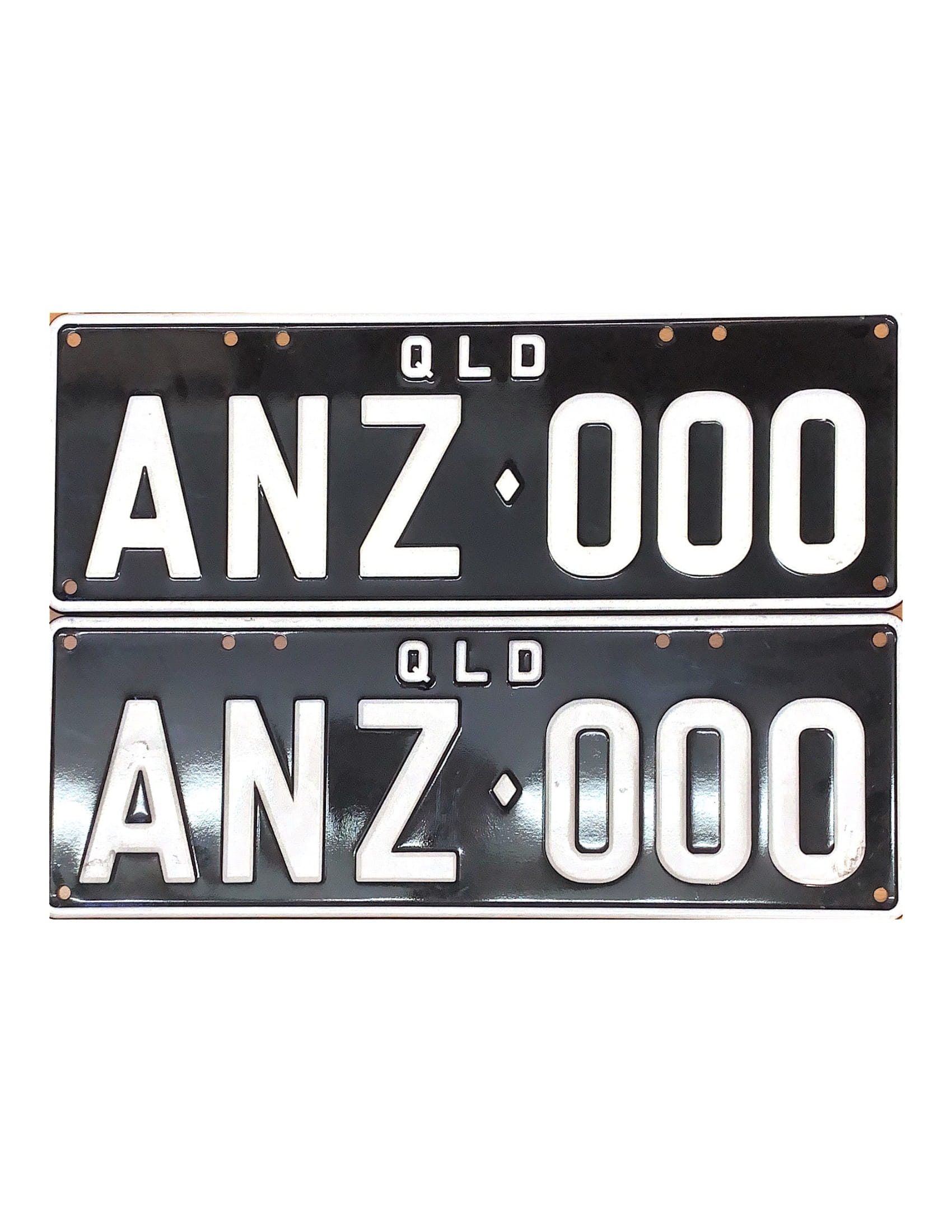 'ANZ000' QUEENSLAND NUMBER PLATE