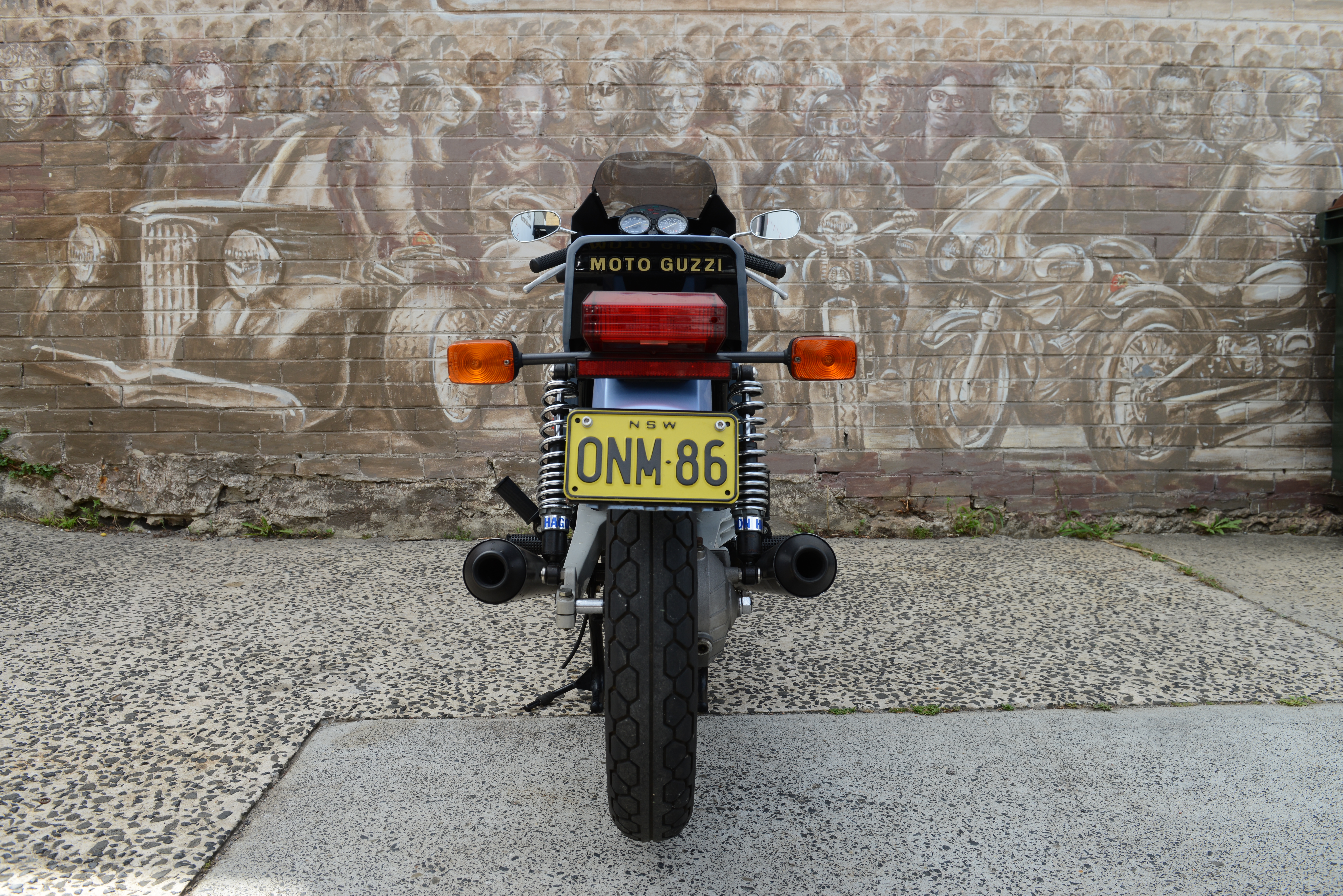 Kit Tubi Freno Neri Per Moto Guzzi V50 Monza MK I-II (1981-1983) - 3 Tubi, Layout S, Raccordi Inox
