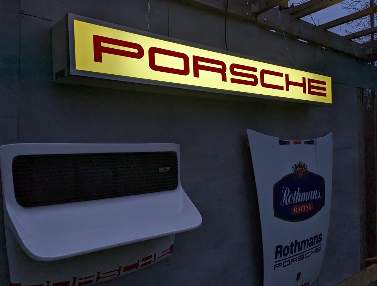 PORSCHE ILLUMINATED SIGN for sale by auction in St Albans, Hertfordshire,  United Kingdom