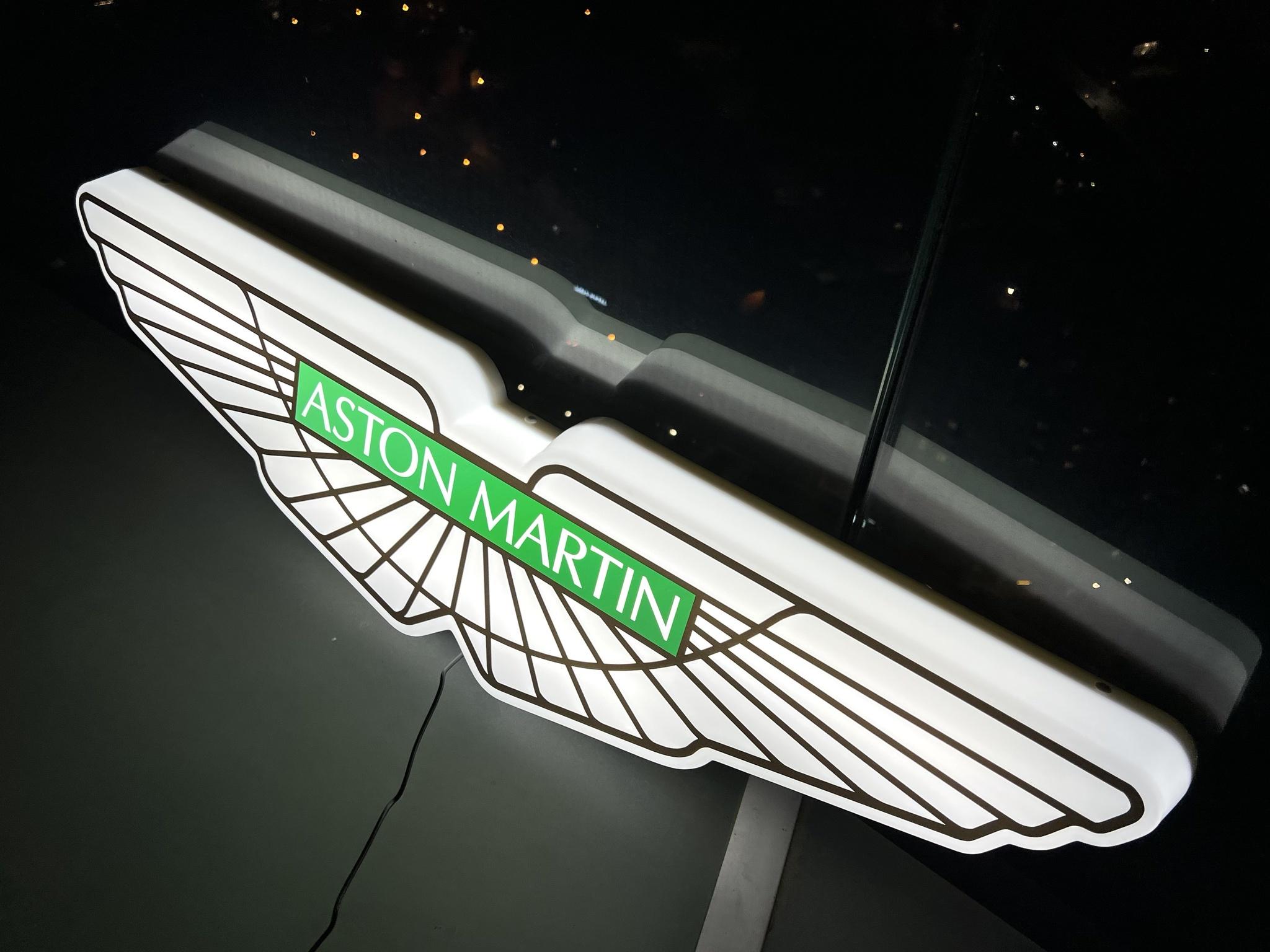 LARGE ASTON MARTIN ILLUMINATED SIGN