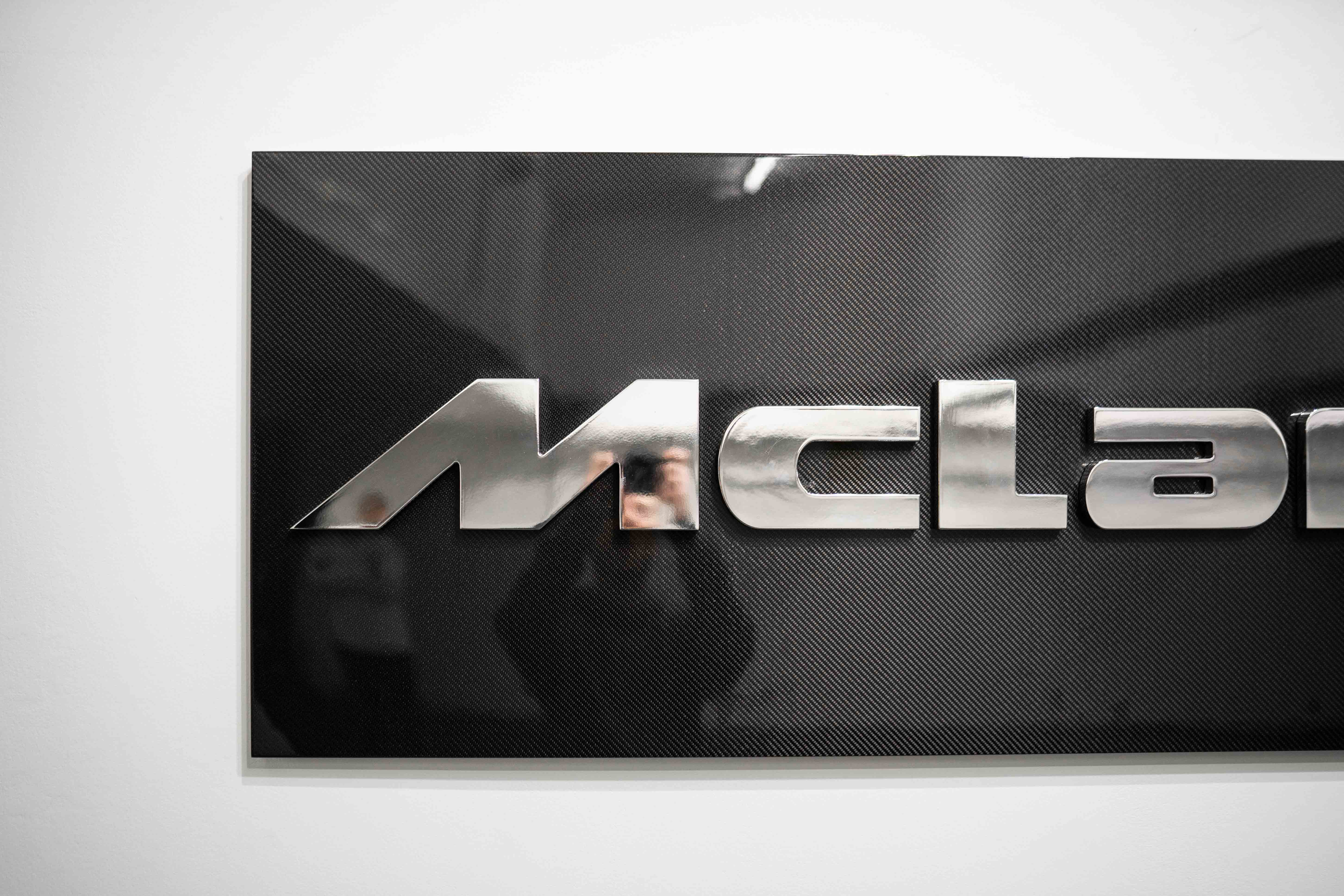 MCLAREN CARBON-FIBRE SIGN