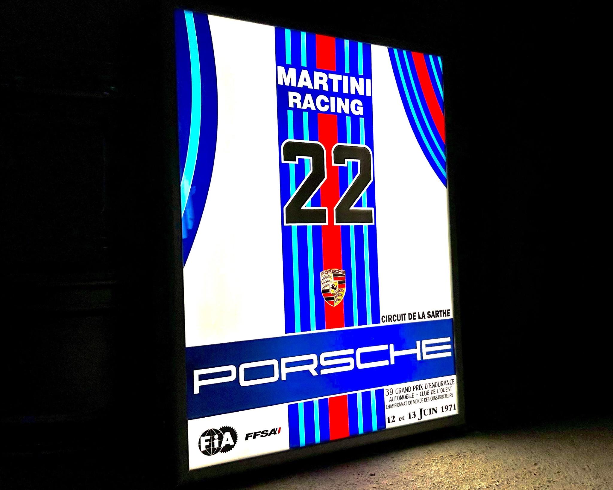 PORSCHE MARTINI RACING ILLUMINATED SIGN for sale by auction in Swindon ...