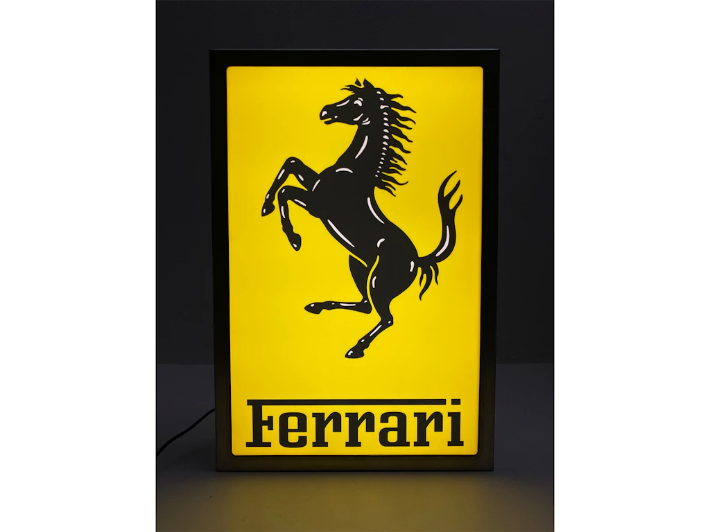 FERRARI ILLUMINATED SIGN For Sale by Auction in Milan, Europe, Italy ...