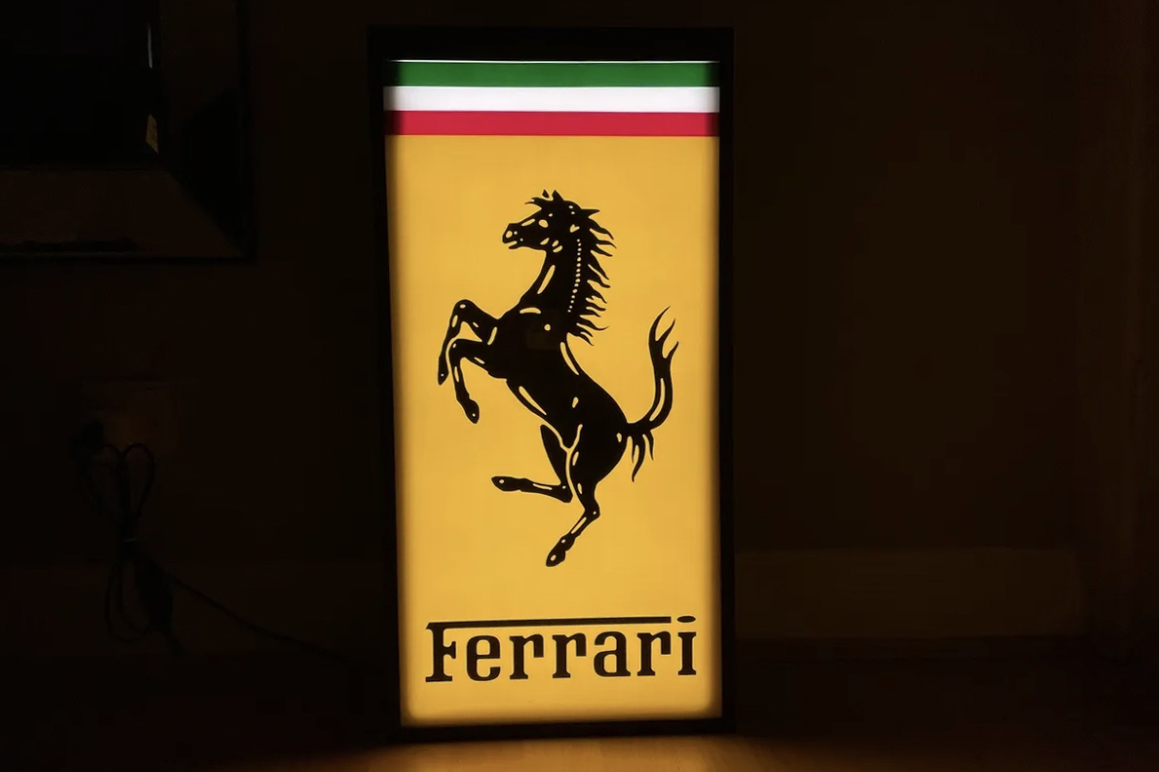 FERRARI ILLUMINATED SIGN