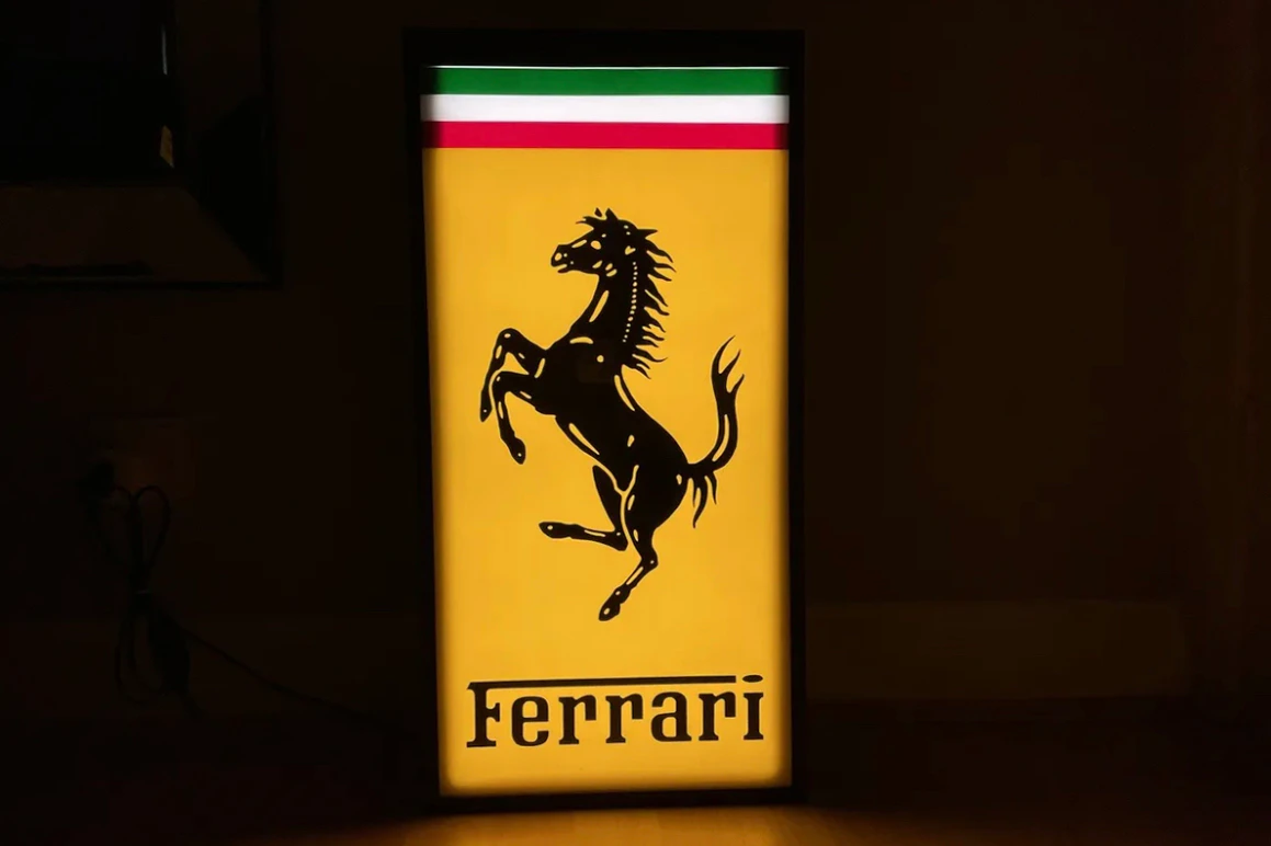 FERRARI ILLUMINATED SIGN