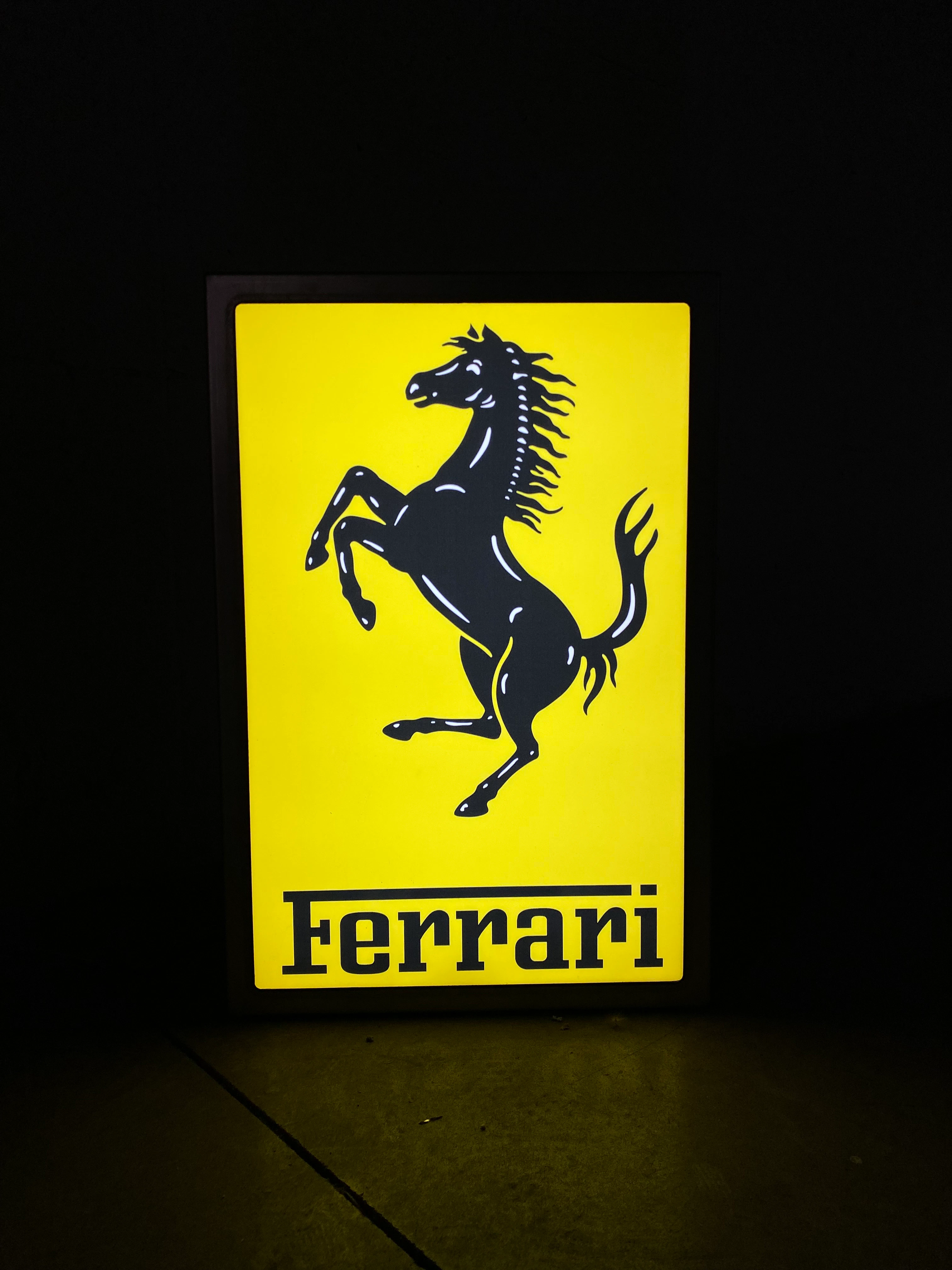 FERRARI ILLUMINATED SIGN