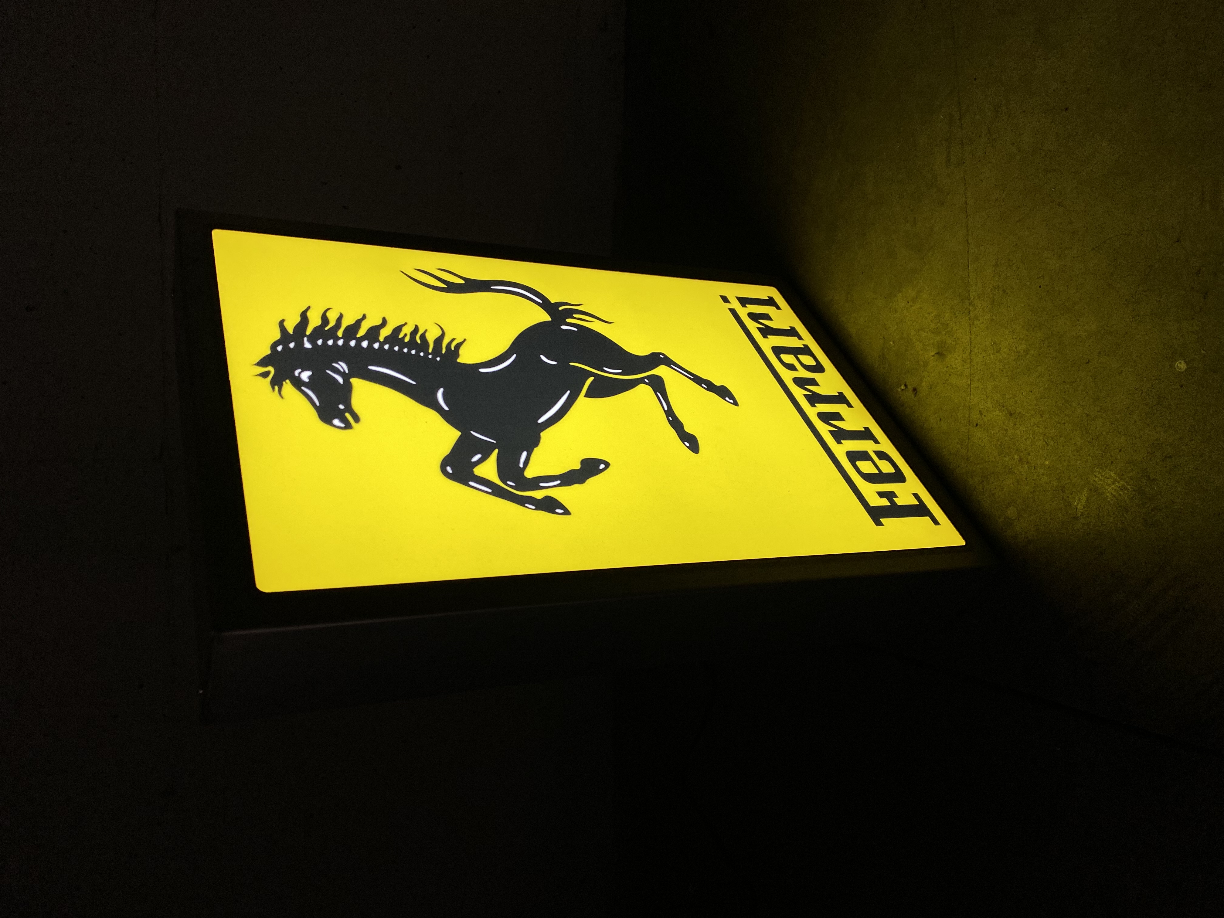 FERRARI ILLUMINATED SIGN