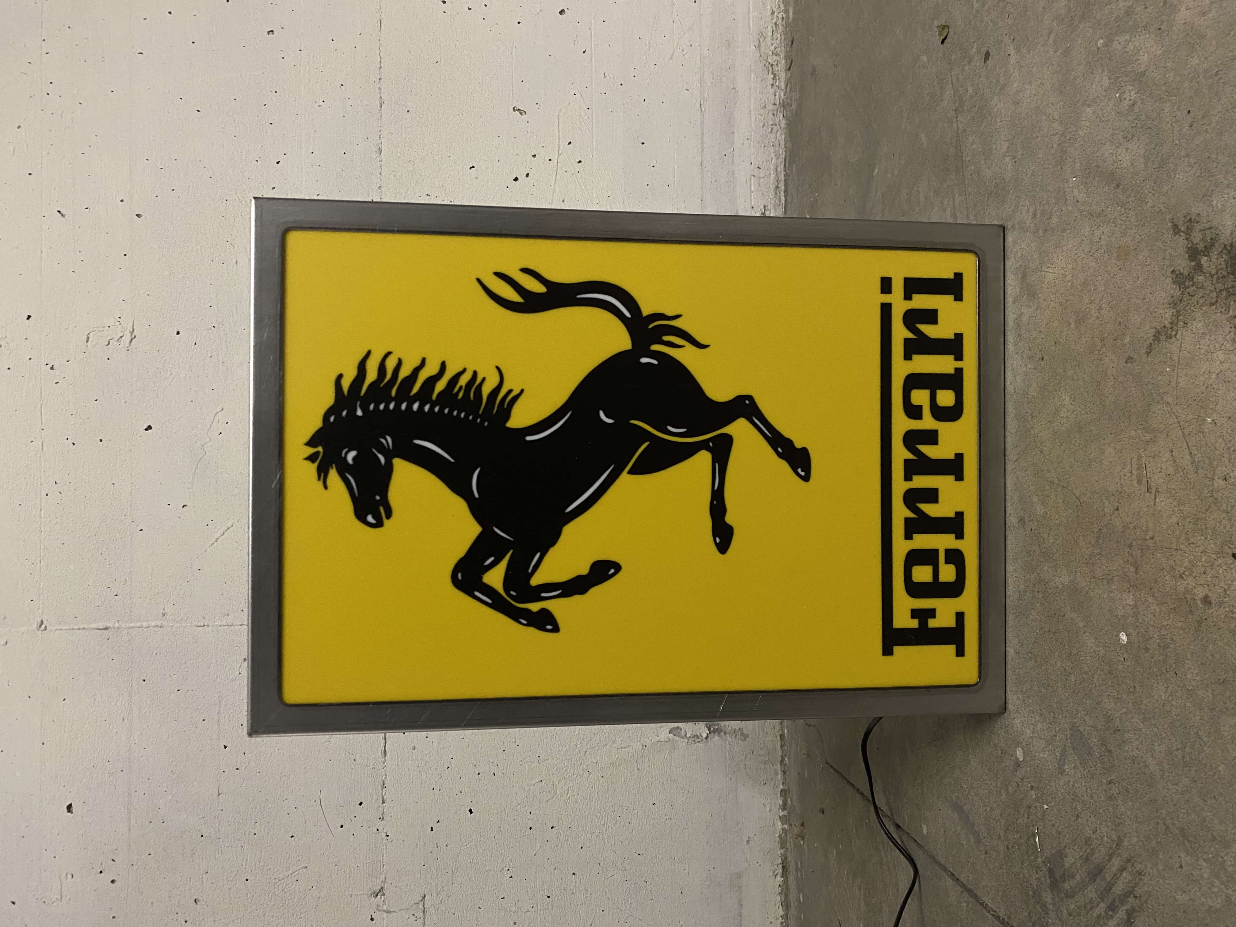FERRARI ILLUMINATED SIGN
