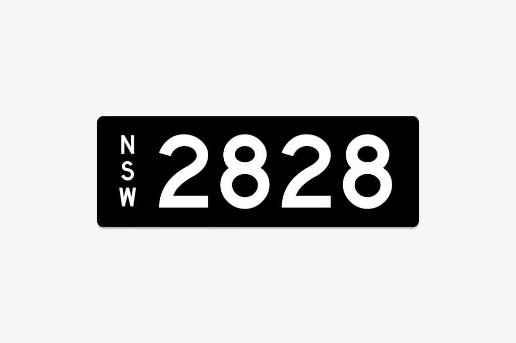 '2828' New South Wales Heritage Number Plate For Sale by Auction in NSW ...
