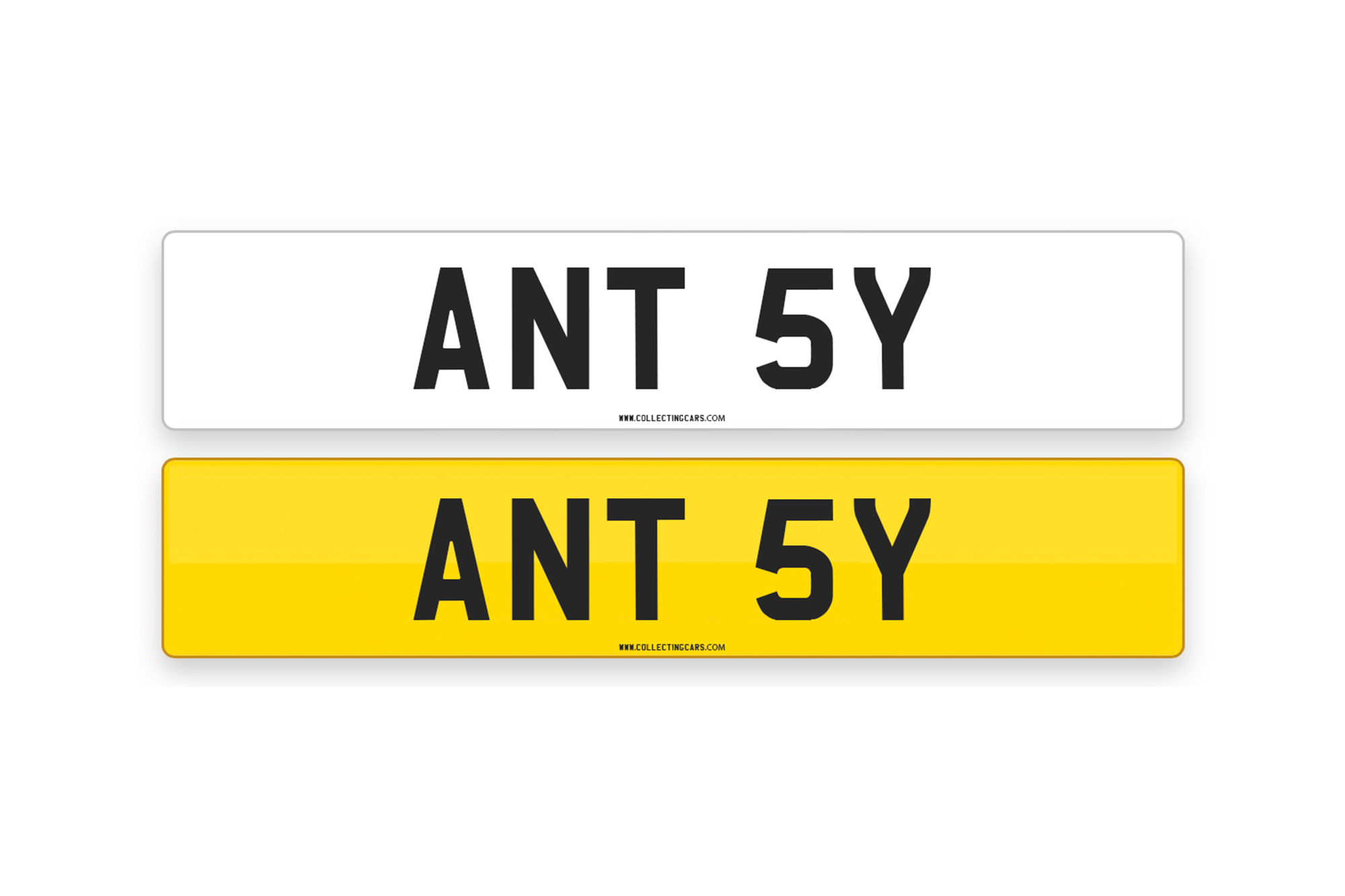 'ANT 5Y' - NUMBER PLATE