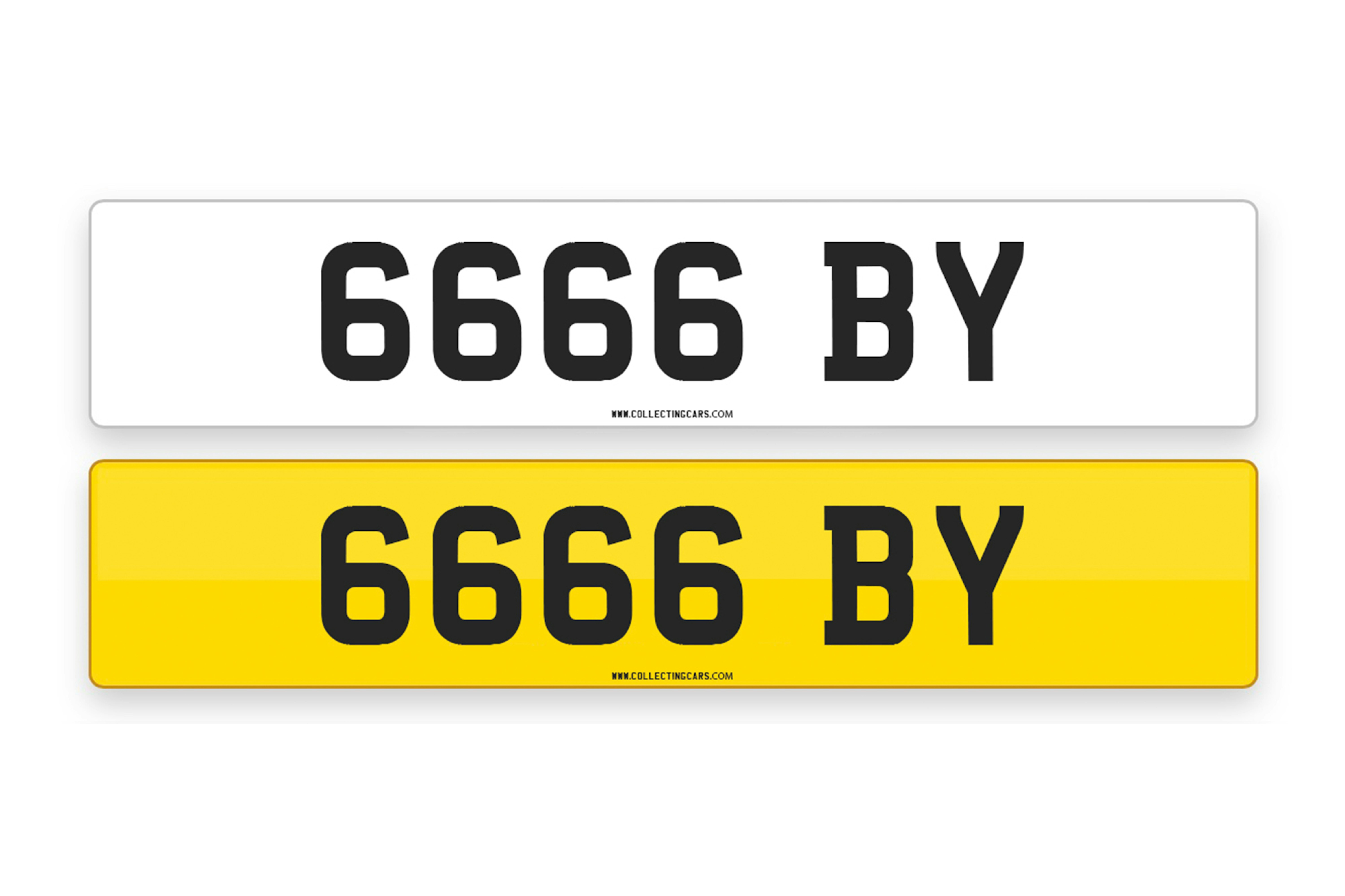 '6666 BY' - NUMBER PLATE