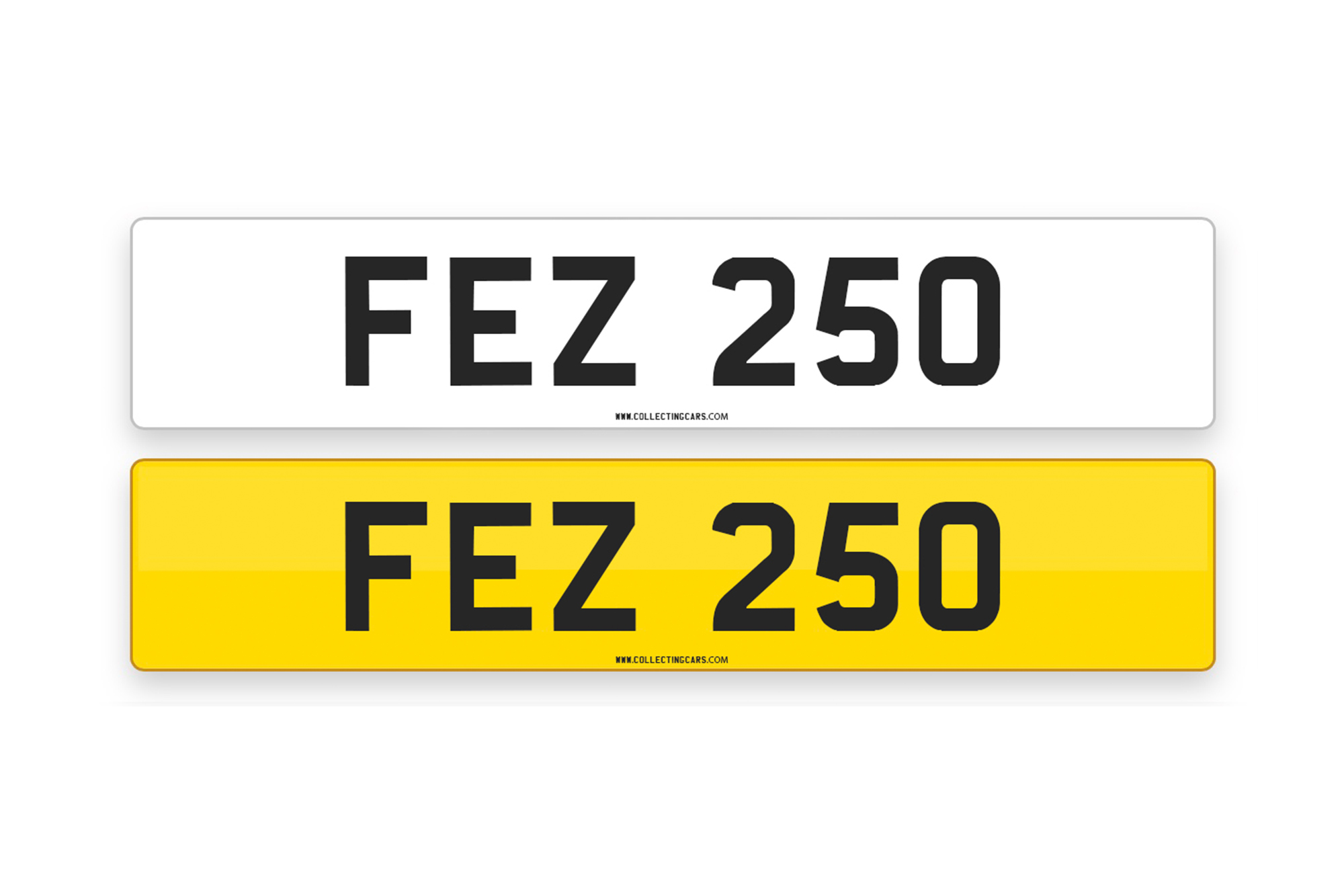 'FEZ 250' - NUMBER PLATE