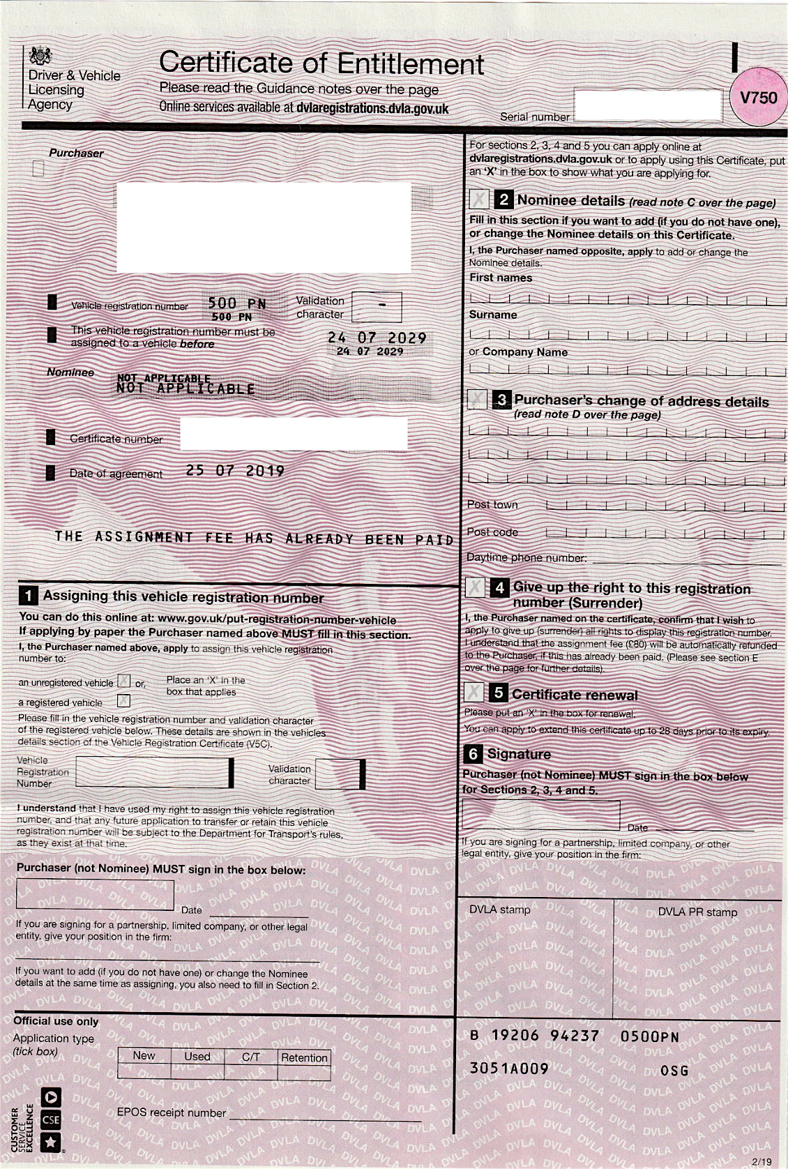 V750 Certificate Of Entitlement / Timed Auction Pages 51 58 Flip Pdf ...