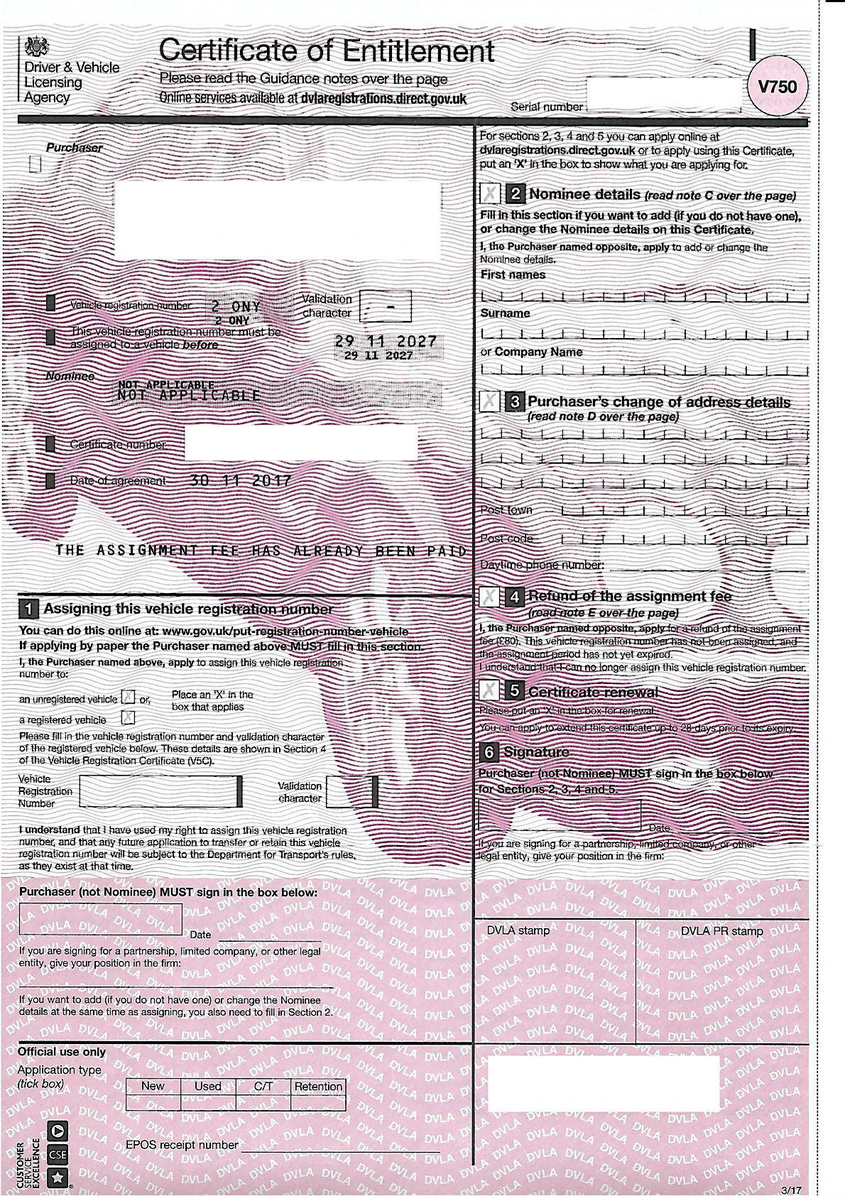 V750 Certificate Of Entitlement / Timed Auction Pages 51 58 Flip Pdf ...